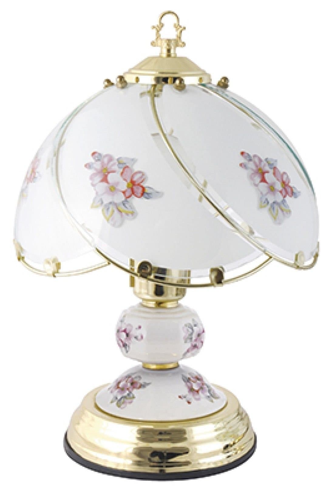 Lloytron L2223C - Polished Touch Lamp in Brass