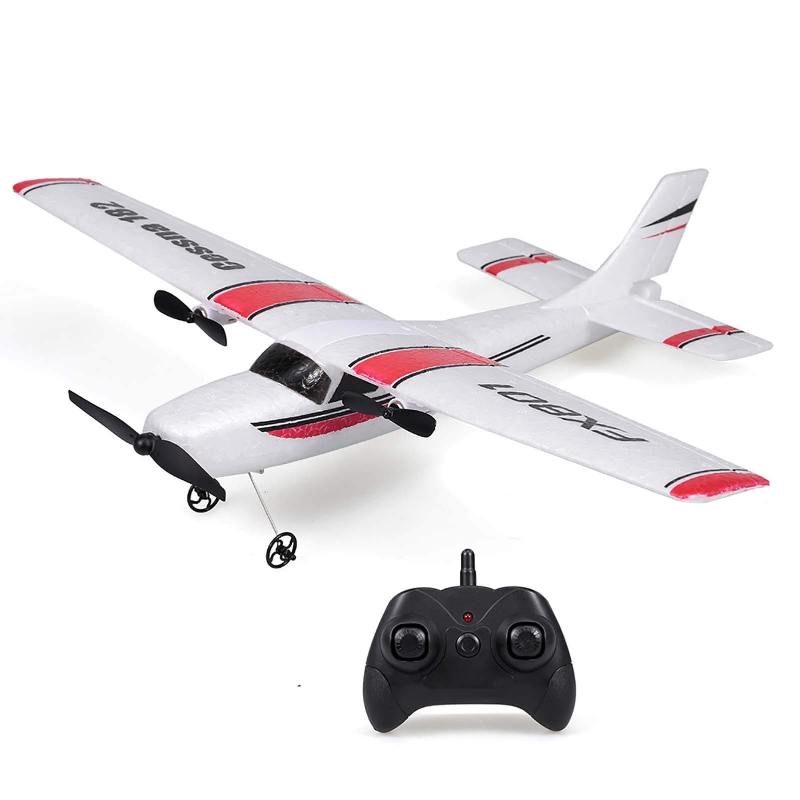 Goolsky FX801 RC Airplane Flight Toys for Adults Kids Boys Cessna 182 2.4GHz 2CH RC Airplane Aircraft RC Glider Outdoors
