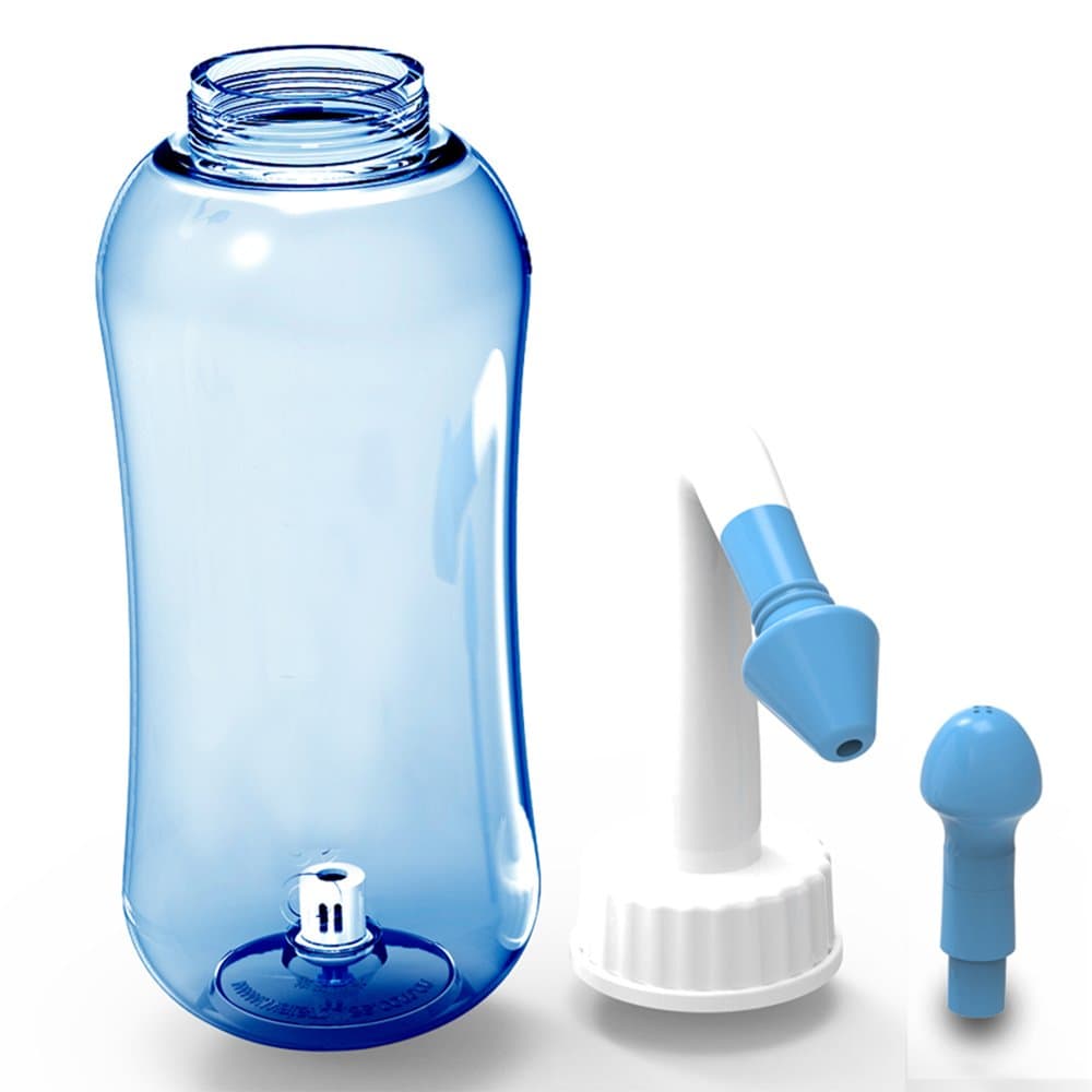 ONCCI 300ML Neti Pot Nasal Irrigation Nasal Rinsing | Nose Wash System Sinusitis with Two Spouts for Kids Adults | Yoga Detox Sinus Allergies Relief Rinse