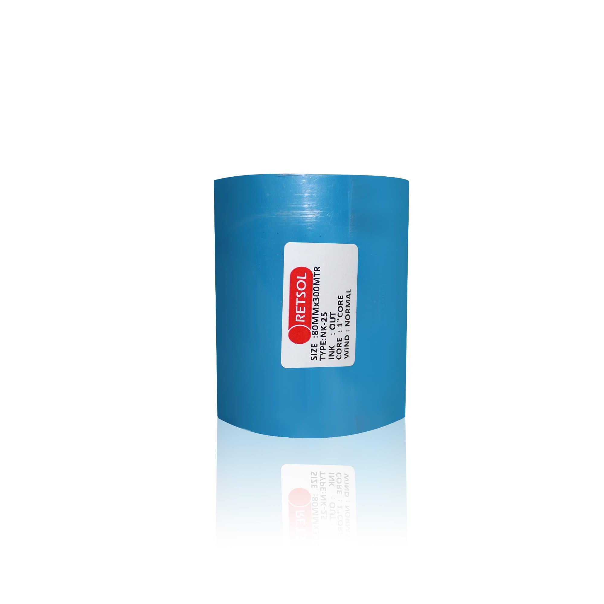 RETSOL Full Resin Barcode Ribbon for TSC Datamax Zebra Citizen Intermec Thermal Transfer Barcode Printers (80MM*300MTR)