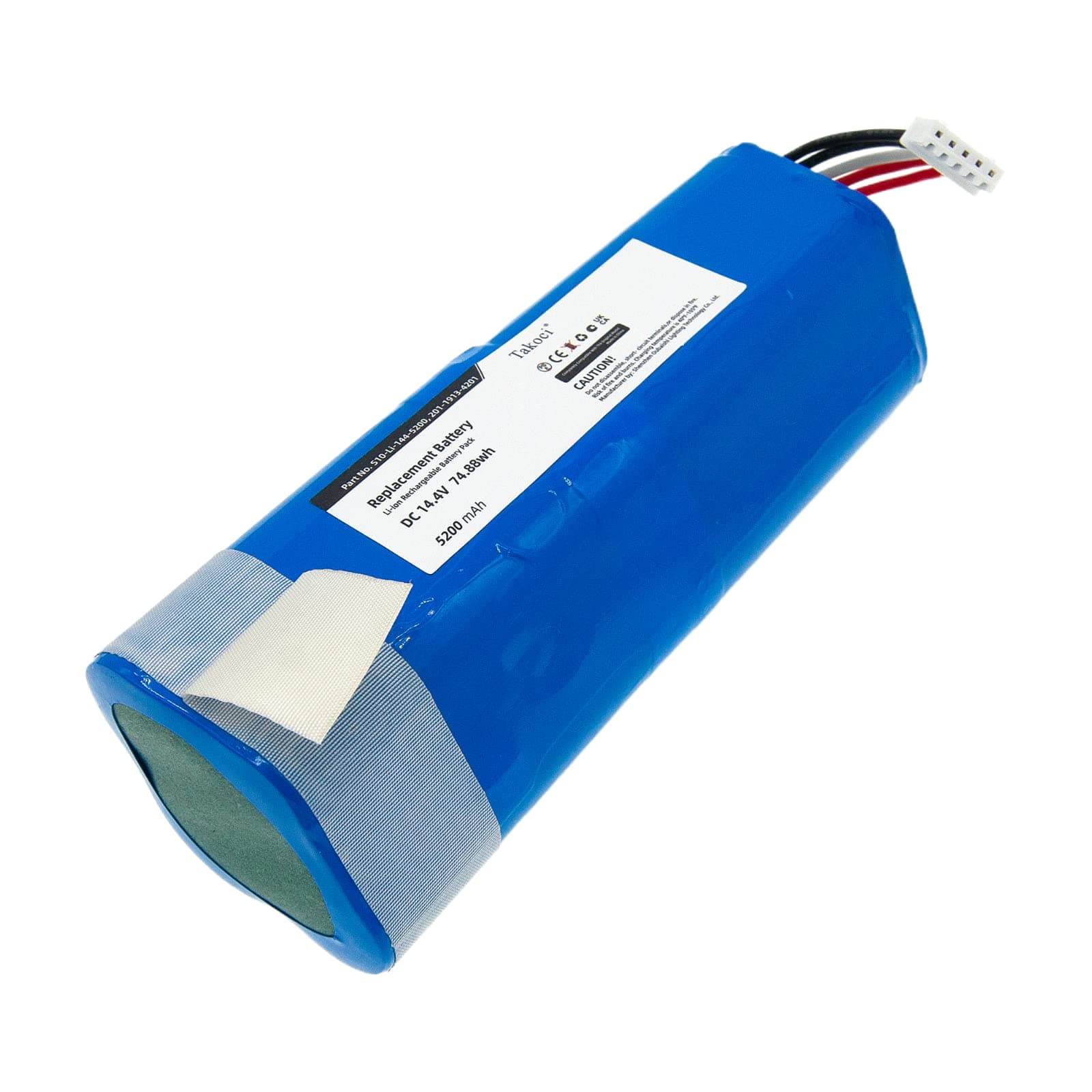 5200mAh Replacement Battery for ECOVACS Deebot Ozmo 950 T8 T8+ T5Max/Power/Hero T10 T9 X1 DBX11-11/21 DLX11-21/61 201-1913-4201 S10-LI-144-5200 Vacuum Cleaner