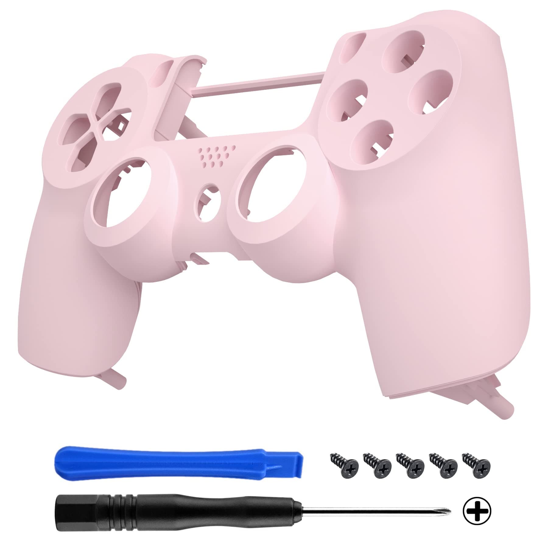 Cherry Blossoms Pink Replacement Front Housing Shell Cover Compatible with ps4 Slim Pro Controller CUH-ZCT2 JDM-040/050/055 - Controller NOT Included