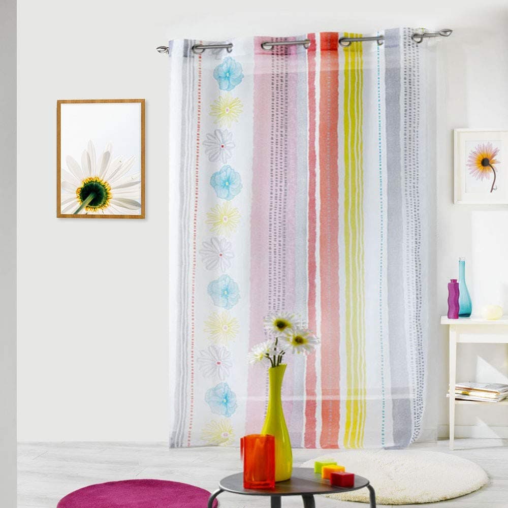 dkdo Lolia Net Curtain with Eyelets 140 x 240 cm