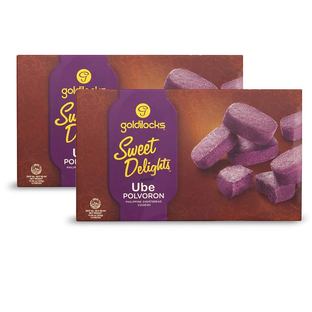 Sweet Delights Ube Polvoron 10.60 oz (300g) 2 Pack