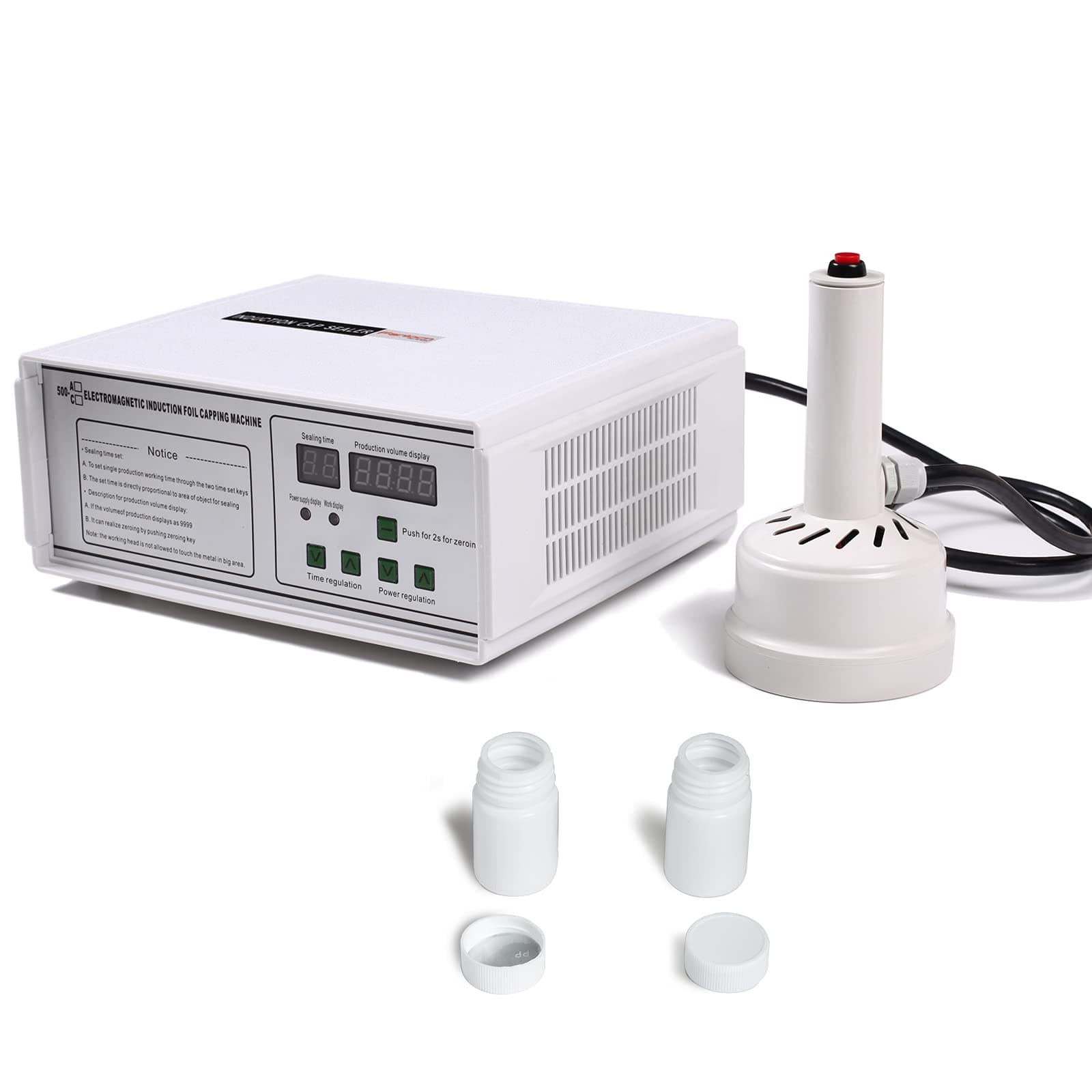 Fanlocn ボトルキャップシーラー プラスチック用誘導ヒートシーラー ガラスボトル 20-100mm 110v