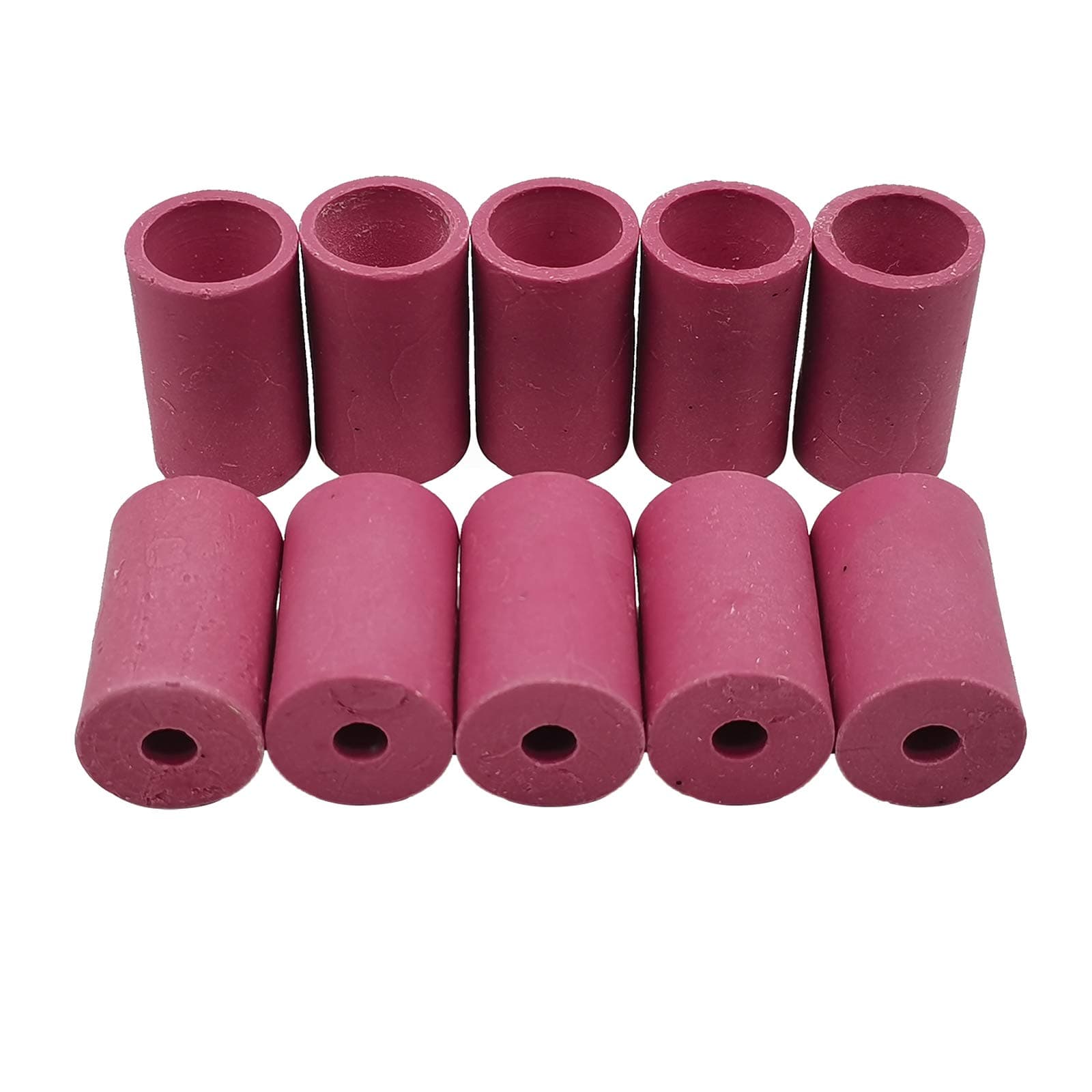 Sandblaster Gun Nozzles 10Pcs Tip Sand Blaster Replacement Cylinder Ceramic Abrasive Nozzle for Blasting (6mm)
