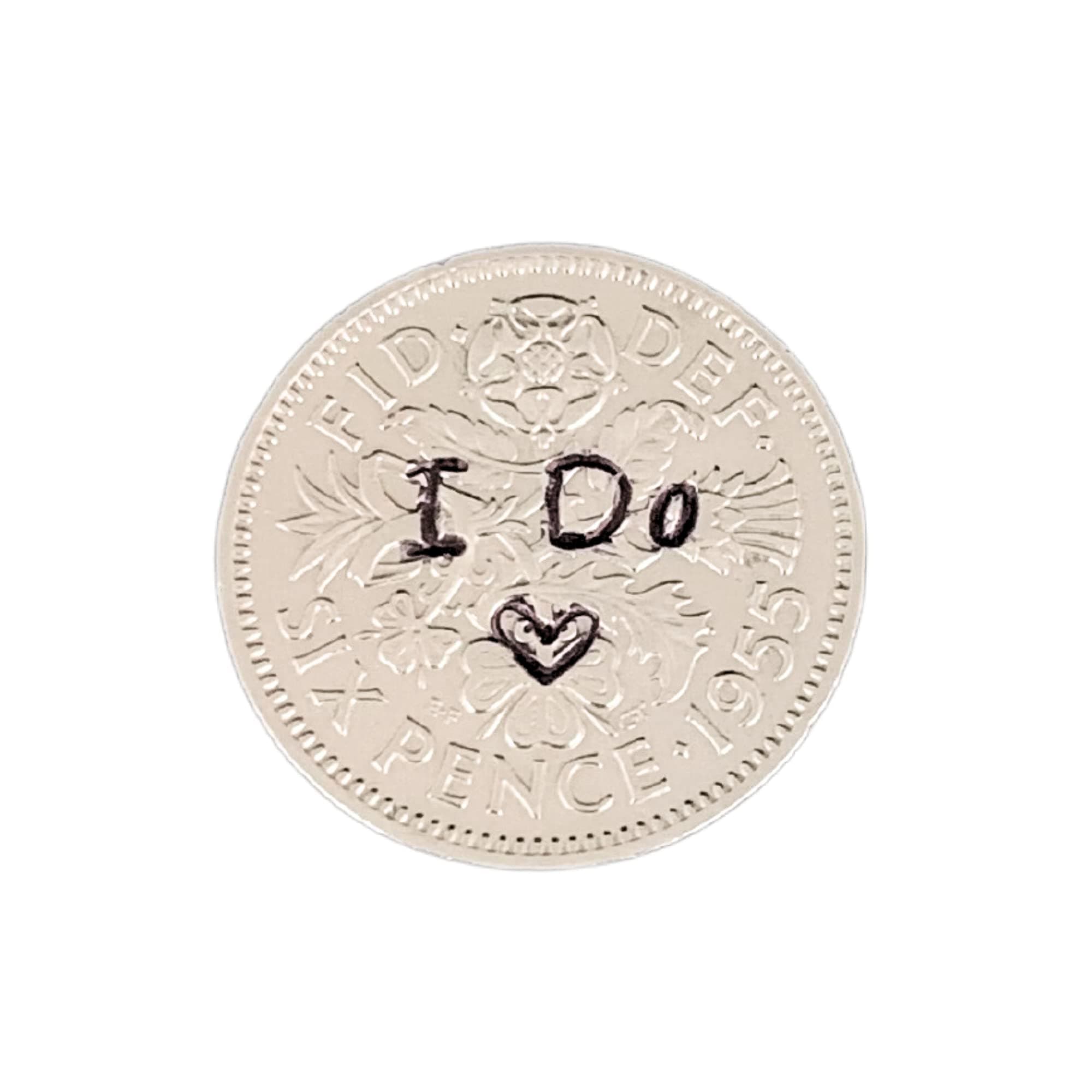 I Do Wedding Sixpence | Wedding Day Keepsake for Bride and Groom