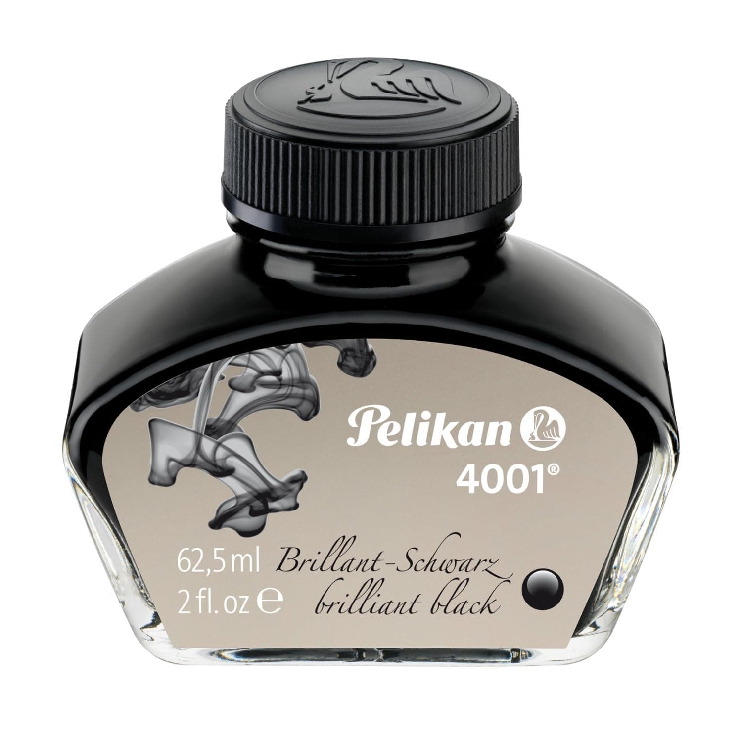 4001 Bottled Ink for Fountain Pens, Brilliant Black, 62.5ml, 1 Each (329144)