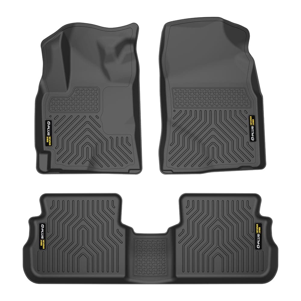 TPE Floor Mats 3PCS, Compatible with Pontiac Vibe 2009-2010/Toyota Corolla 2009-2013/Toyota Matrix 2009-2013 Transmission Automatic FWD, Cargo Liners, Interior Accessories