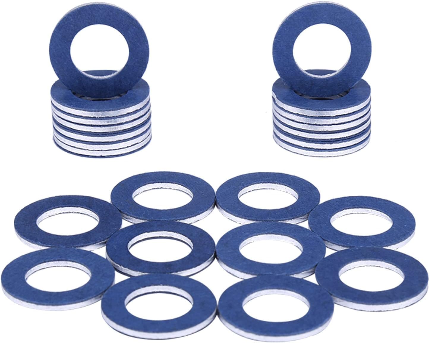 90430-12031 (24Pcs) Aluminum Oil Drain Plug Gaskets Fits for Toyota Lexus Scion Crush Washer Seals Replaces# 9043012031