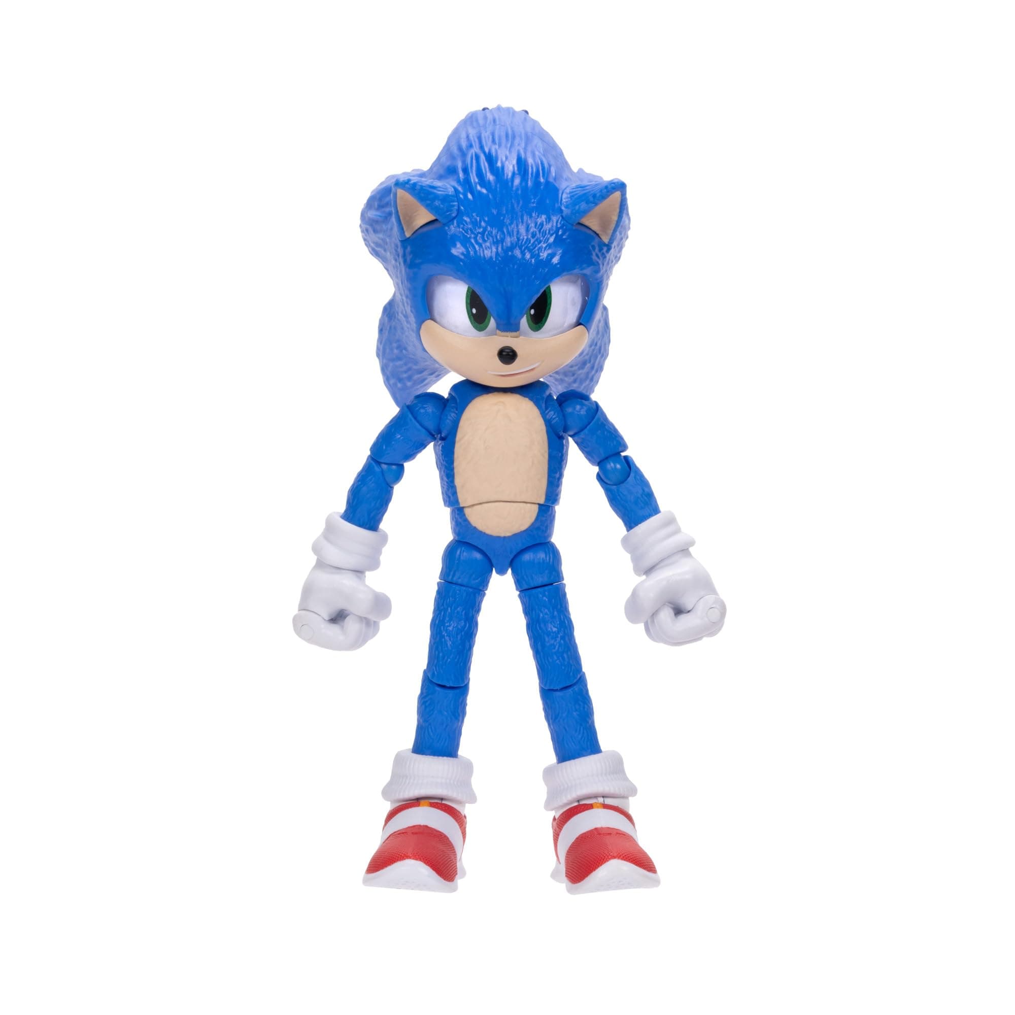 Sonic 3 Movie Sonic Collector Toy Figure by Jakks Pacific, Stands 5” / 13 cm Tall, Highly Articulated for Boys/Girls, Officially Licensed 3 Movie, Suggested for Ages 3+