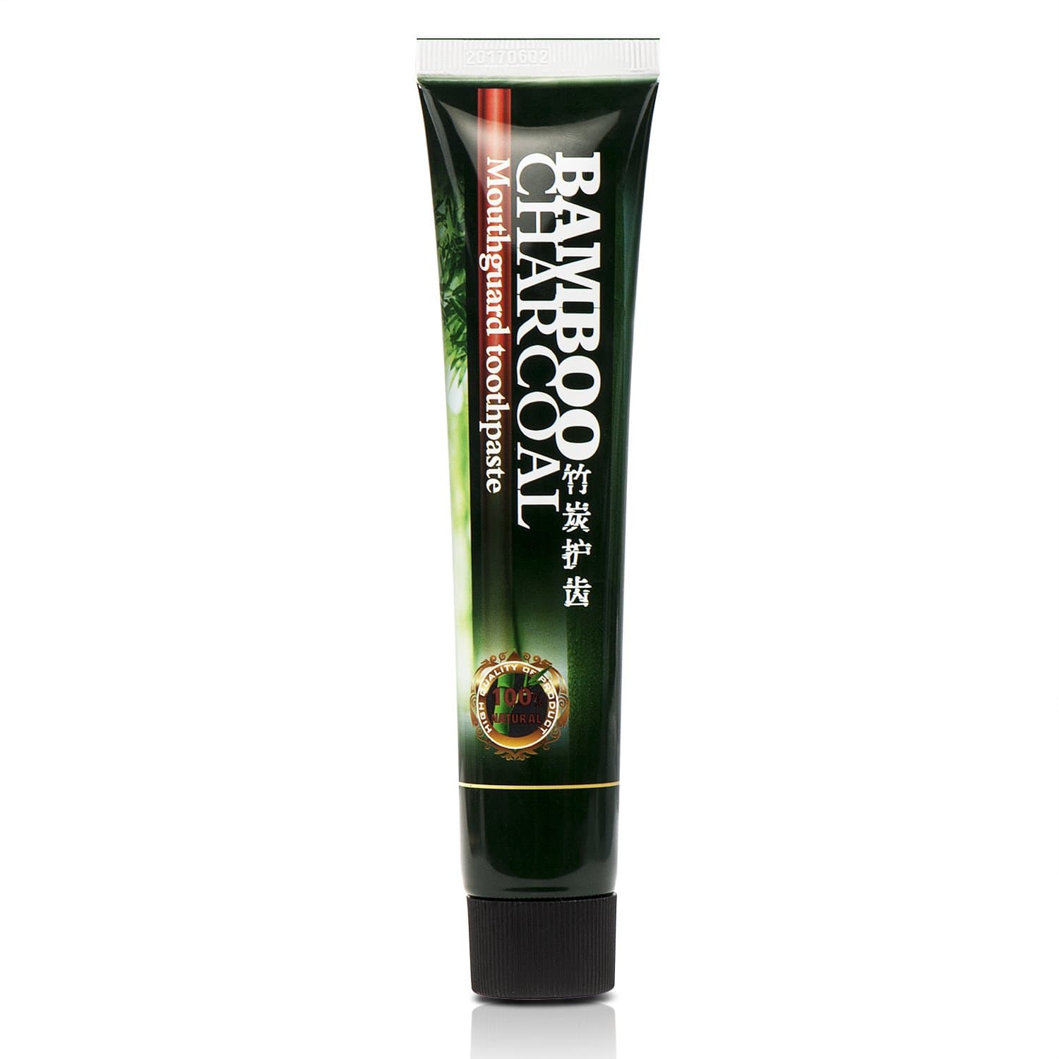 Charcoal Toothpaste, Activated Bamboo Charcoal Teeth Whitening Toothpaste ( 4.2OZ ), Natural Black Charcoal Whitener by Dentive