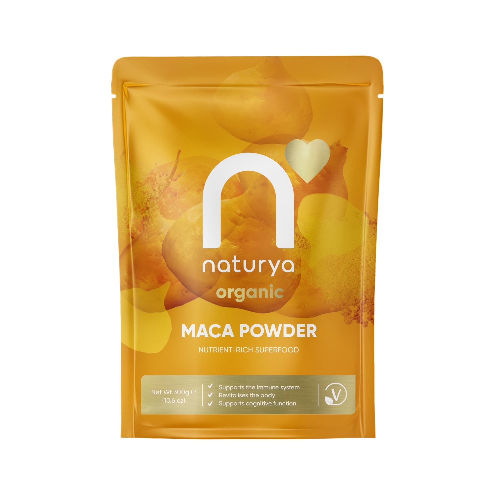 Peruvian Organic Raw Maca Powder 300g | Certified Organic, Vegan & Kosher Superfoods | Packed with Vit B2, Iron & Fibre