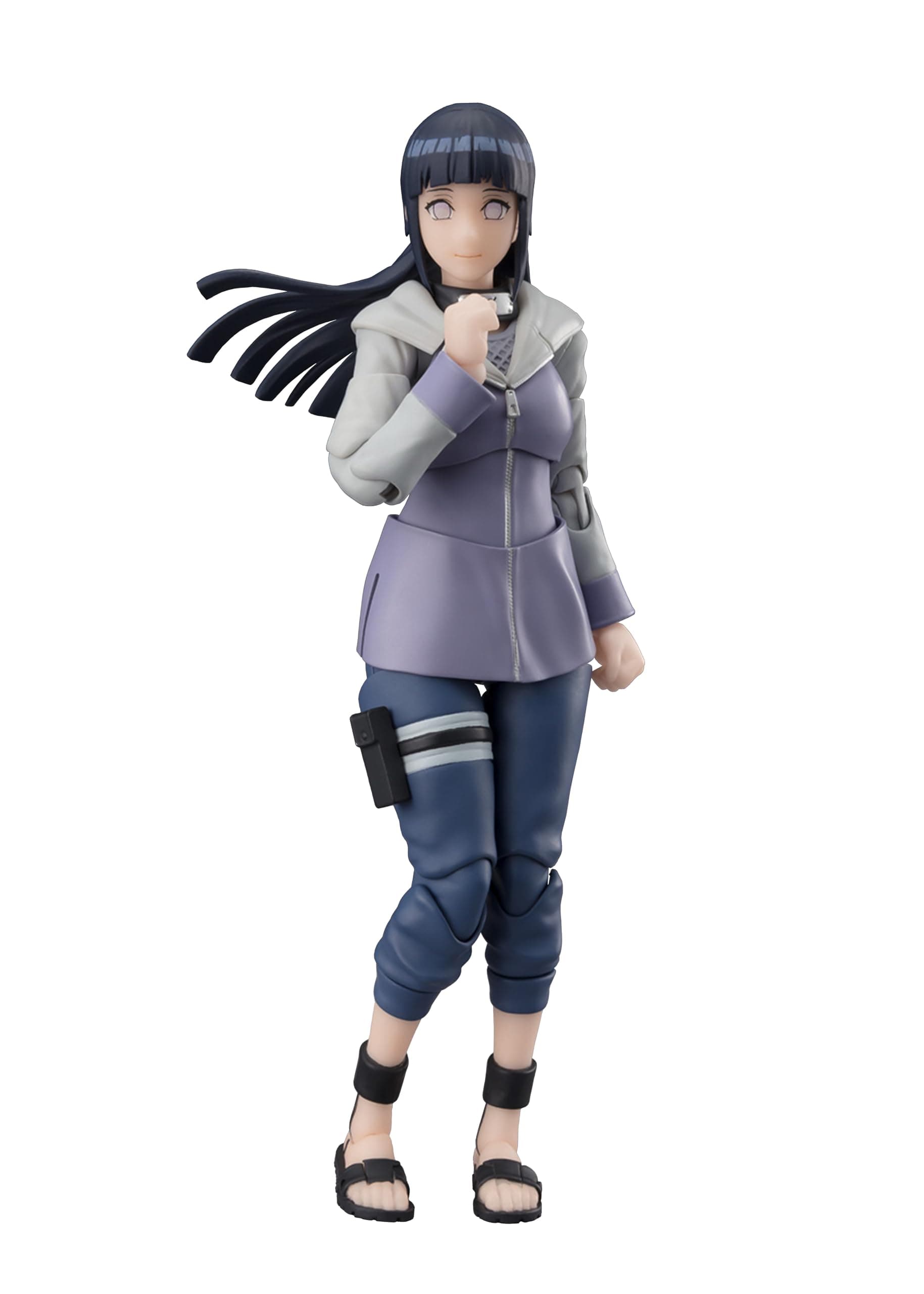 - H. Figuarts Naruto Shippuden Hyuga Hinata Noble White Sokai - Approx. 5.3 inches (135 mm), PVC & ABS Pre-Painted Action Figure