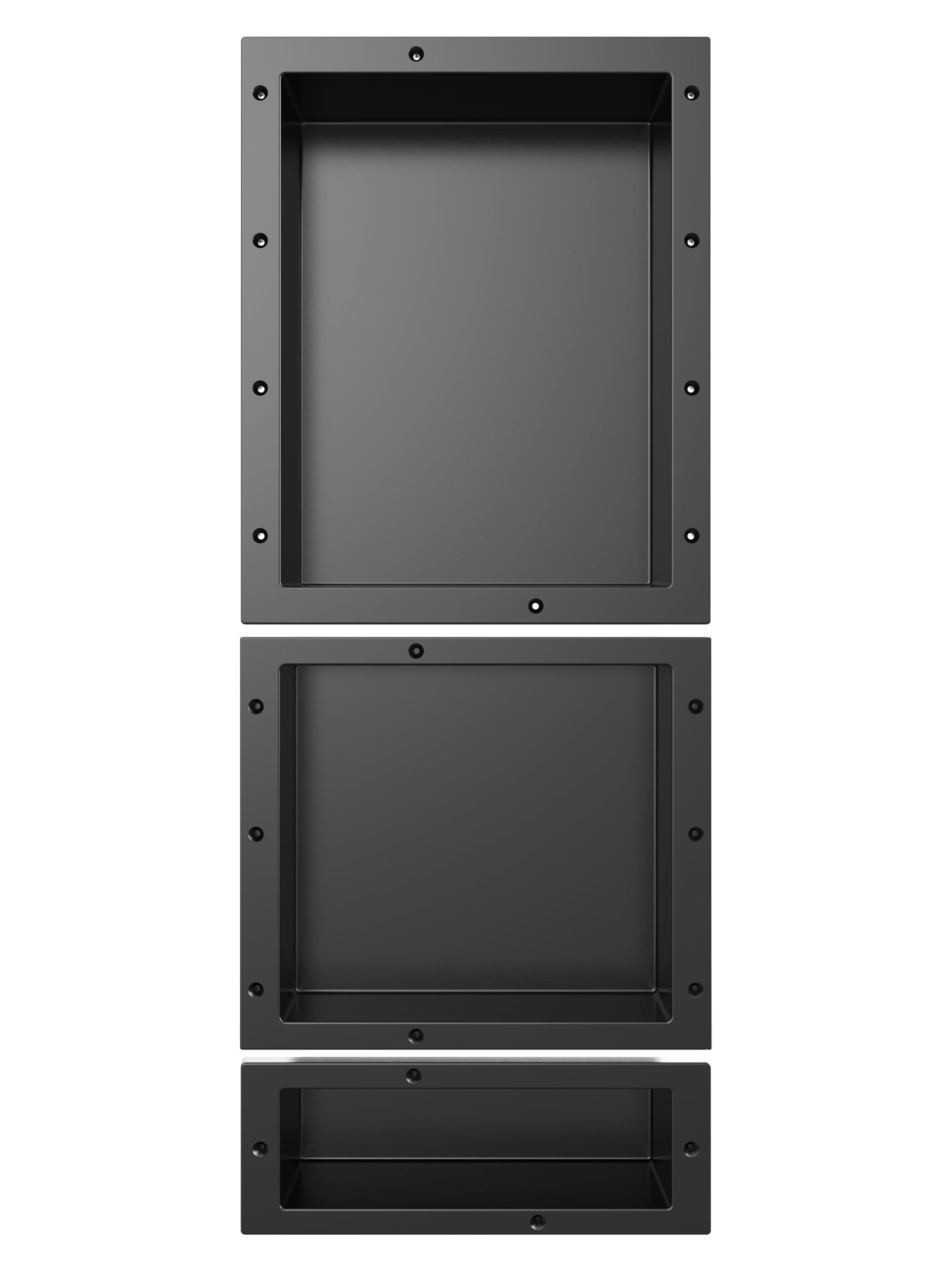 Shower Niche SMC Material 40(20+15+5) X16in Niche for Shower Wall Shower Niches Ready for Tile Shower Niche Shelf