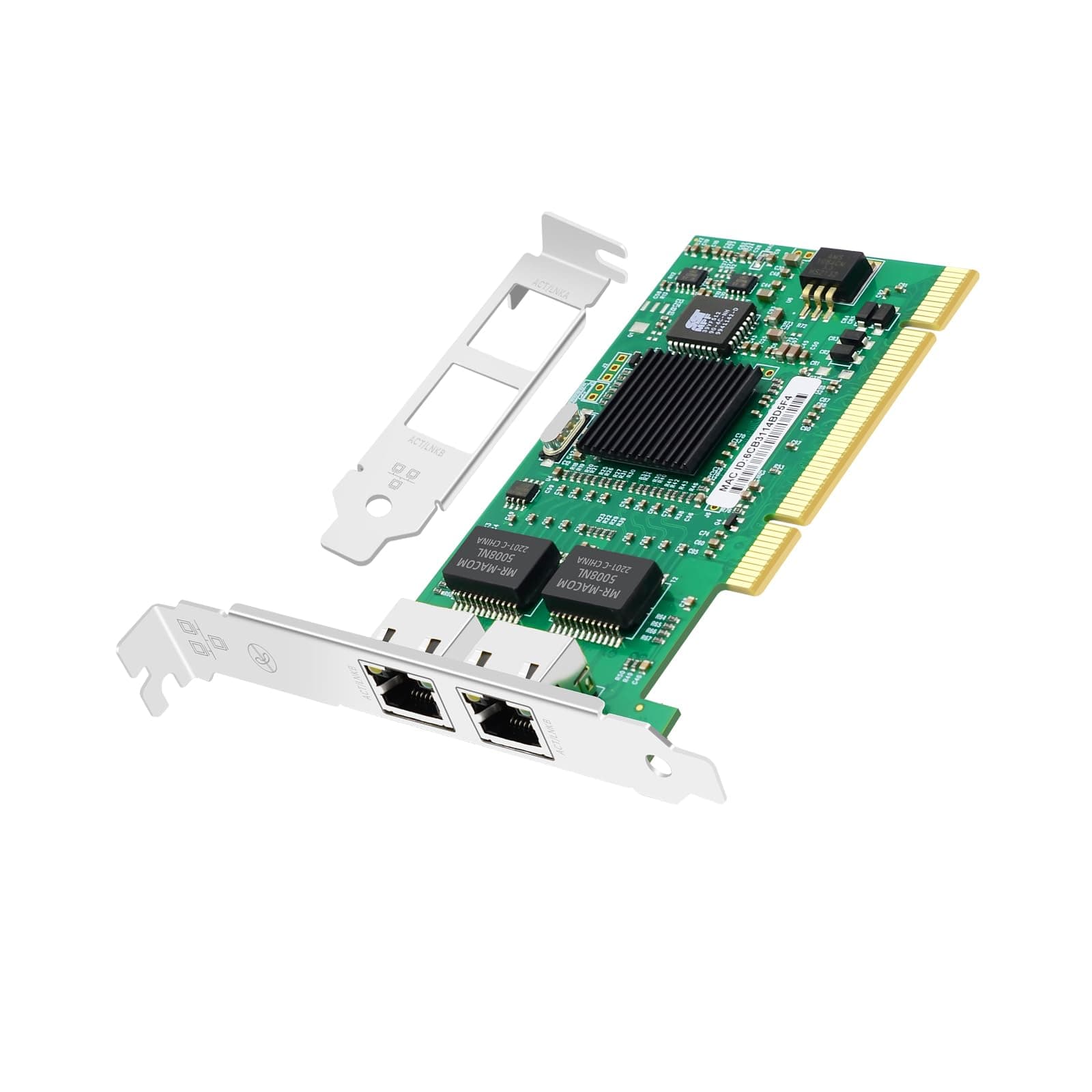 with Intel Chipset 82546 Dual Port Gigabit 8492MT PCI Server Network Card 1000M RJ45 NIC Ethernet Desktop Adapter