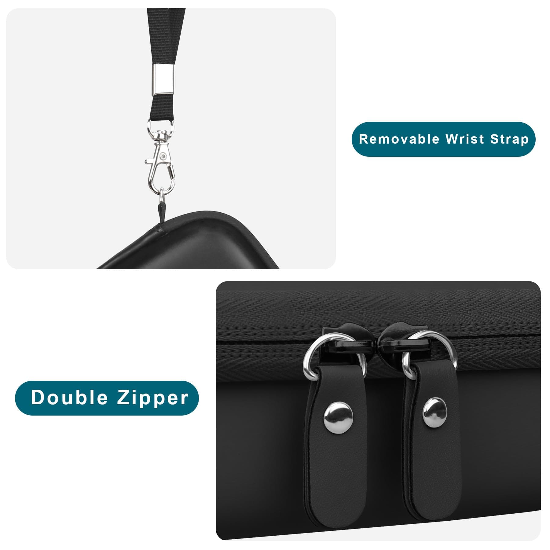 Canboc Hard Case for Kodak PIXPRO Friendly Zoom FZ55 / FZ45 / FZ53 16MP Digital Camera, Mesh Pocket fits SD Card, USB Charging Adapter, USB Cable, Black