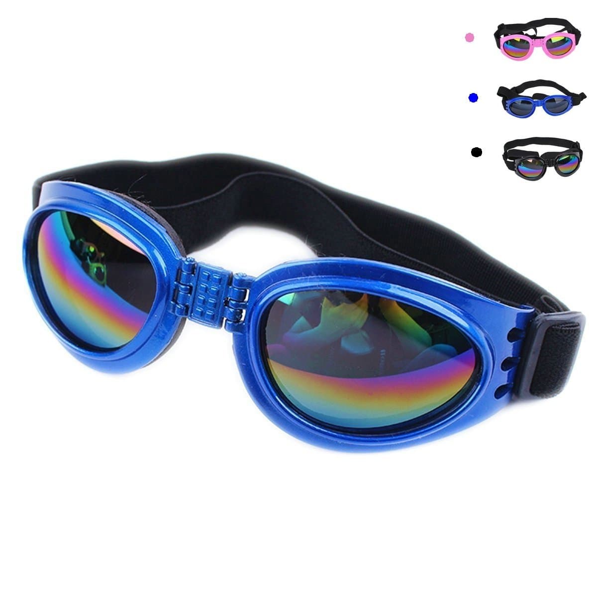TopCute Funny Stylish Blue Dog Sunglasses Puppy Goggles Foldable Multi-color Sunglass For Dog Pet
