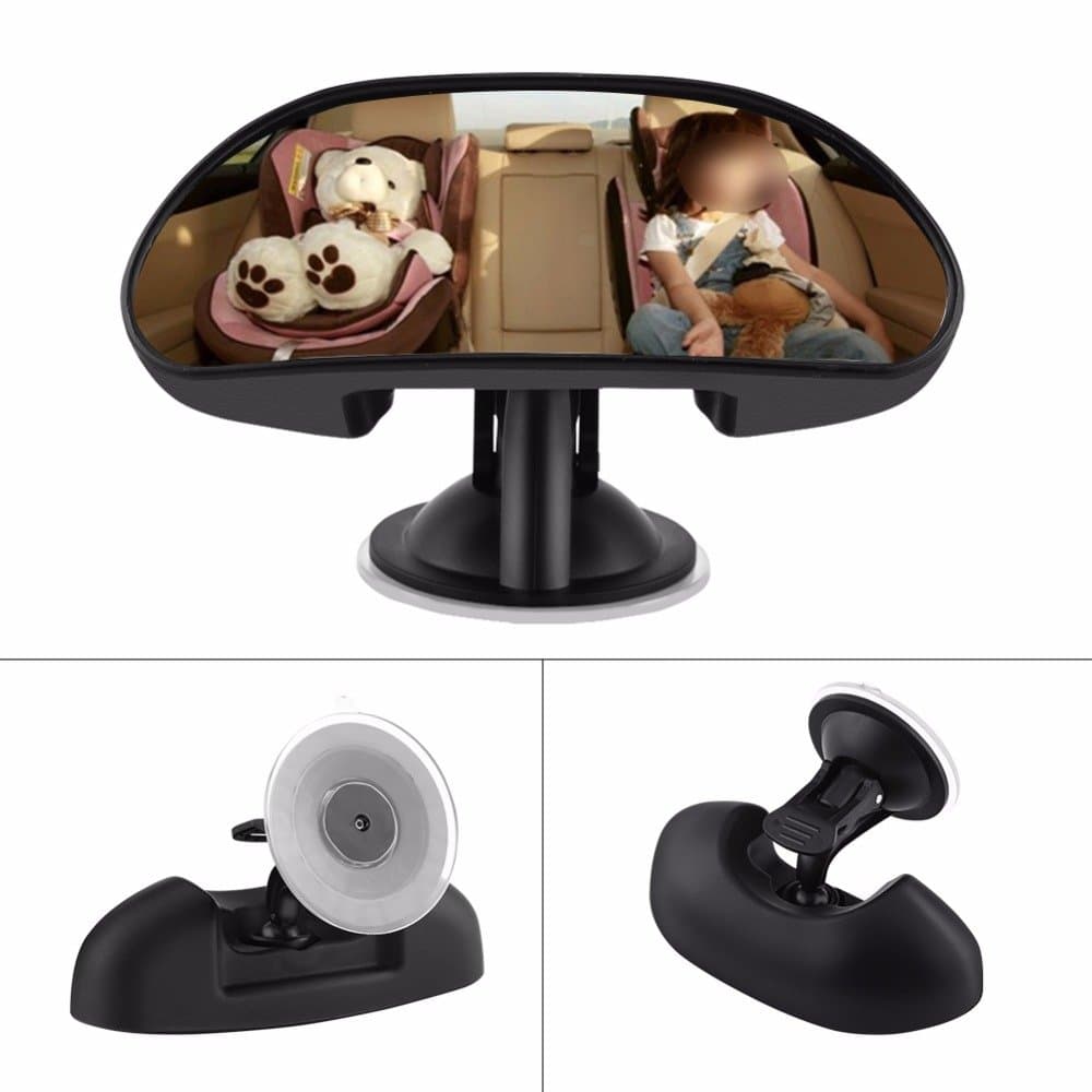 Baby Car Mirror Rear View Baby Mirror with Wide Angle 360 Degree Rotatable 5.78" * 2.16"