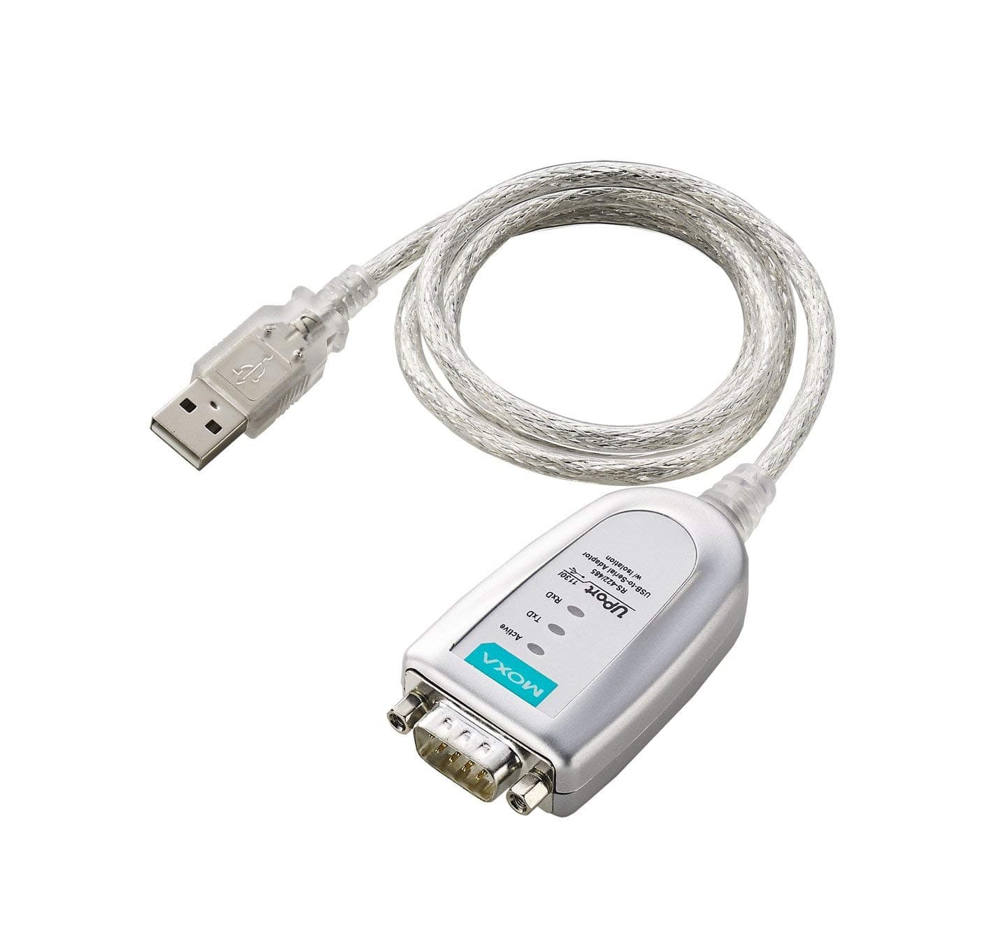 Moxa Uport 1150 Usb To 1-Port Rs-232/422/485 Serial Converter, 921.6Kbps, 15Kv Esd Protection - Multicolor