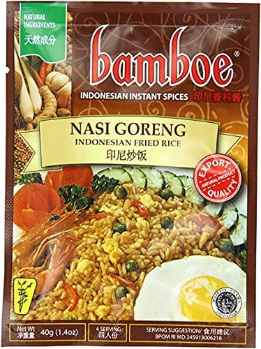 Bamboe Bumbu Instant Nasi Goreng Indonesian Fried Rice Spices, 40 Gram (Pack of 3)