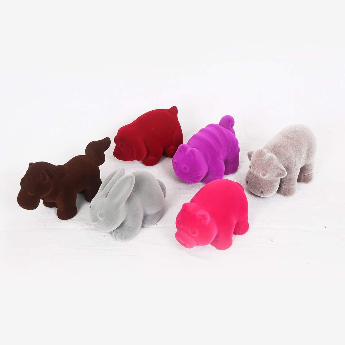 Rubbabu Farm Animals Made by Natural Rubber Safe & Soft Toy for Kids, Baby,Girl, Boy & Toddlers- Multicolor (Each L-11CM)