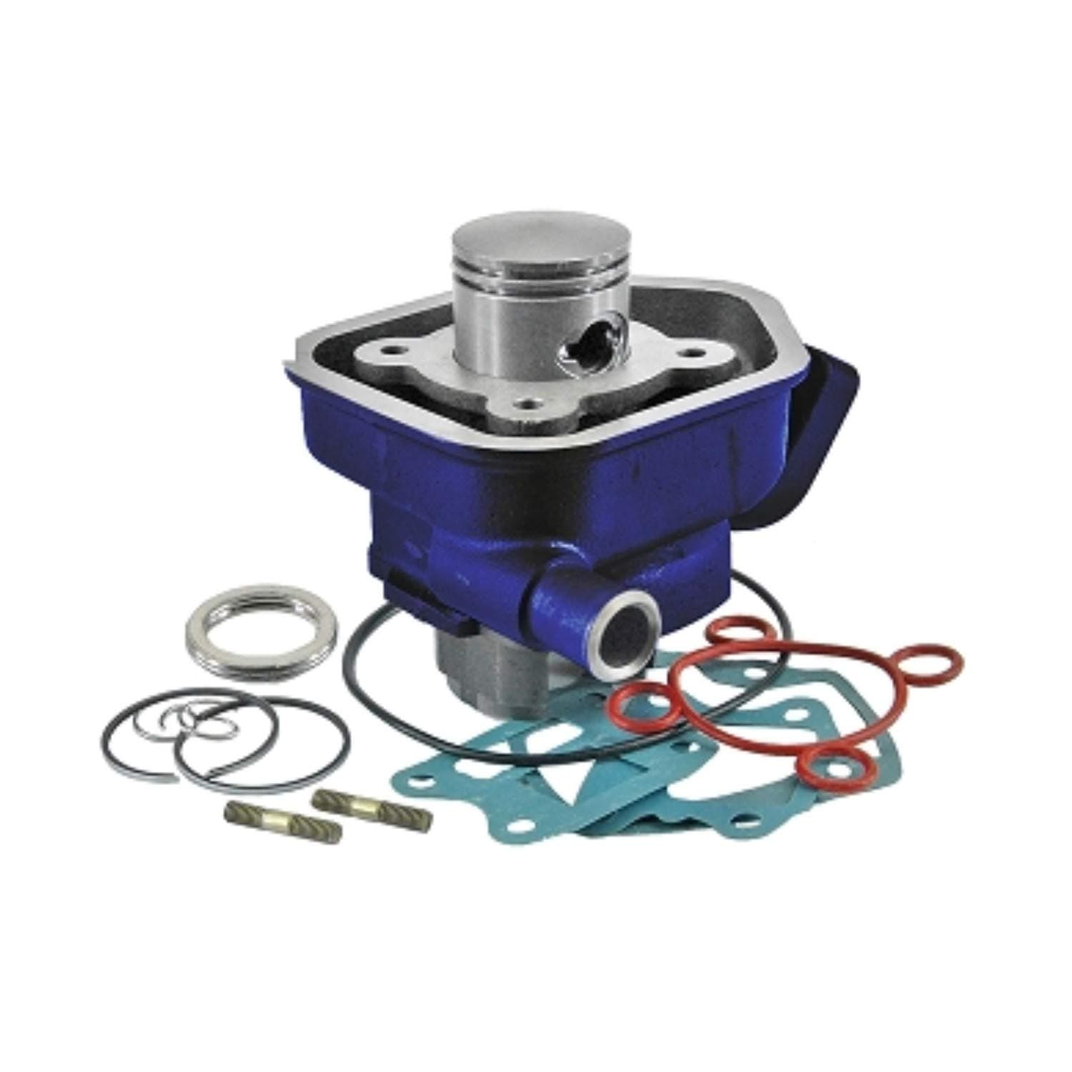 CARENZI 031000B Sport Cylinder Kit Complete 50 cc Grey Cast Iron for Peugeot Standing Water-Cooled OEM 753038