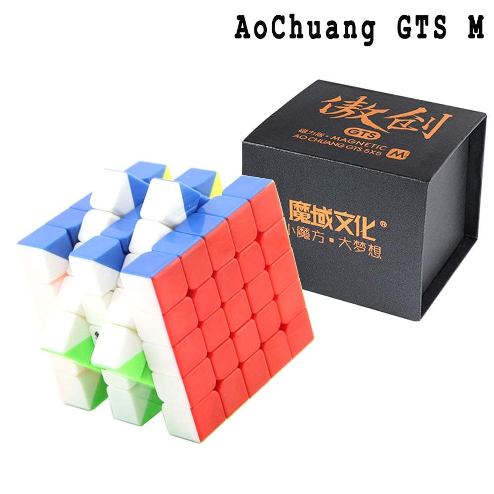 Moyu SOKOYO AoChuang GTS 5x5x5 cube Professional speed Smooth Cube Magic Puzzle with One Cube Tripod and One Cube Bag (Magnetic, Stickerless)