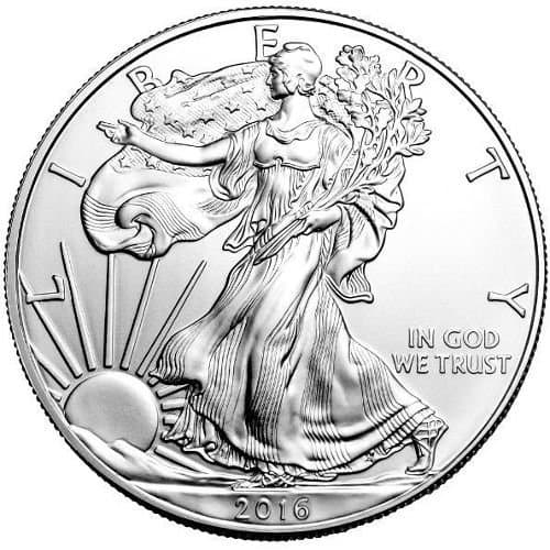 2016-1 Ounce American Silver Eagle Shipping .999 Fine Silver with our Certificate of Authenticity Dollar Uncirculated US Mint