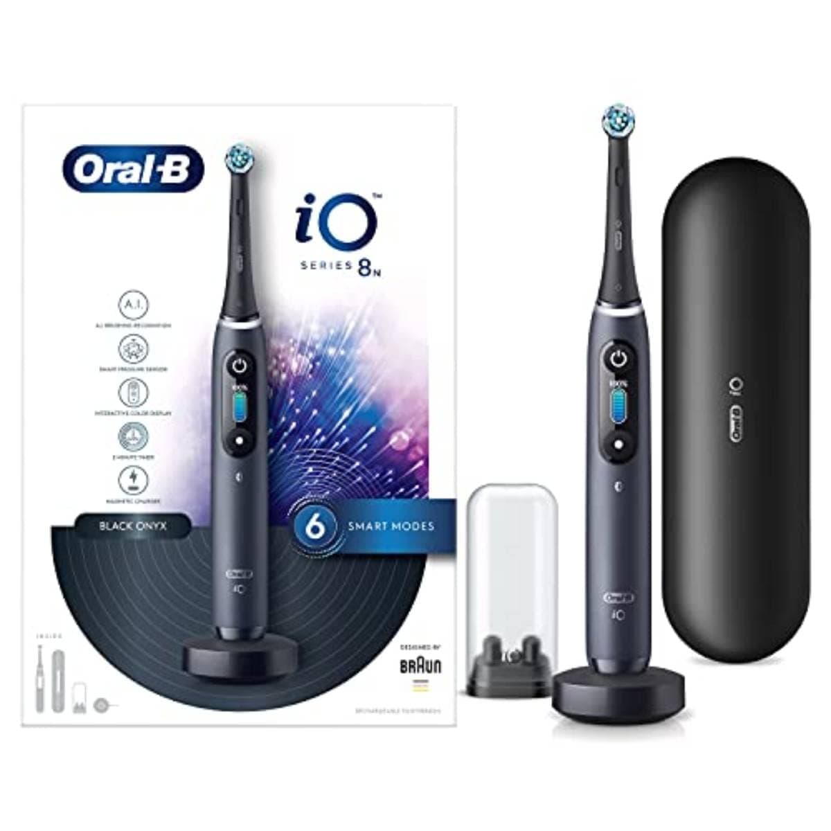 Oral-B Braun iO 8n Electric Toothbrush Black 1 Unit