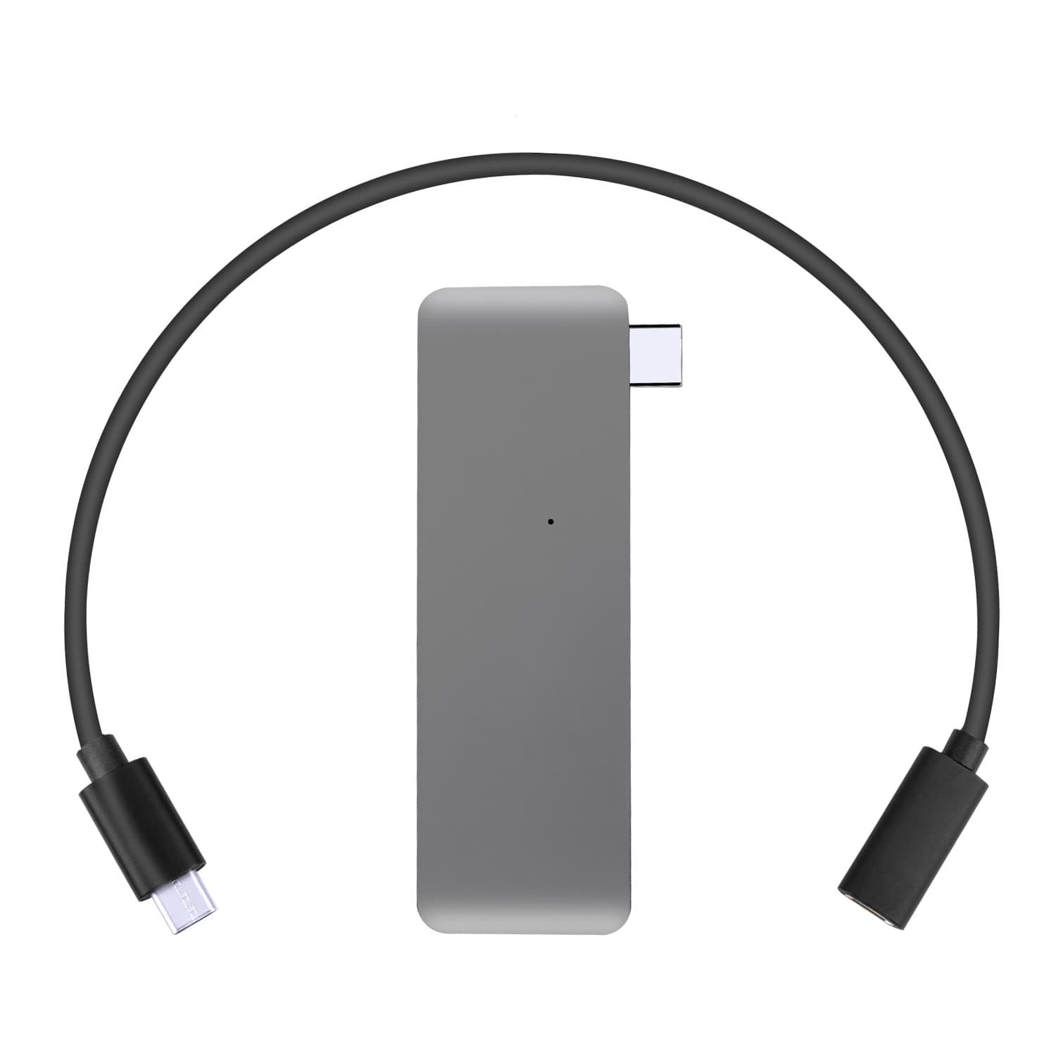 Obuolys USB-C 3.1 (Type C) Hub Multifunctional Adapter with USB 3.0, SD TF Card Reader and USB Charging Port, a MacBook Must Have (Gray)