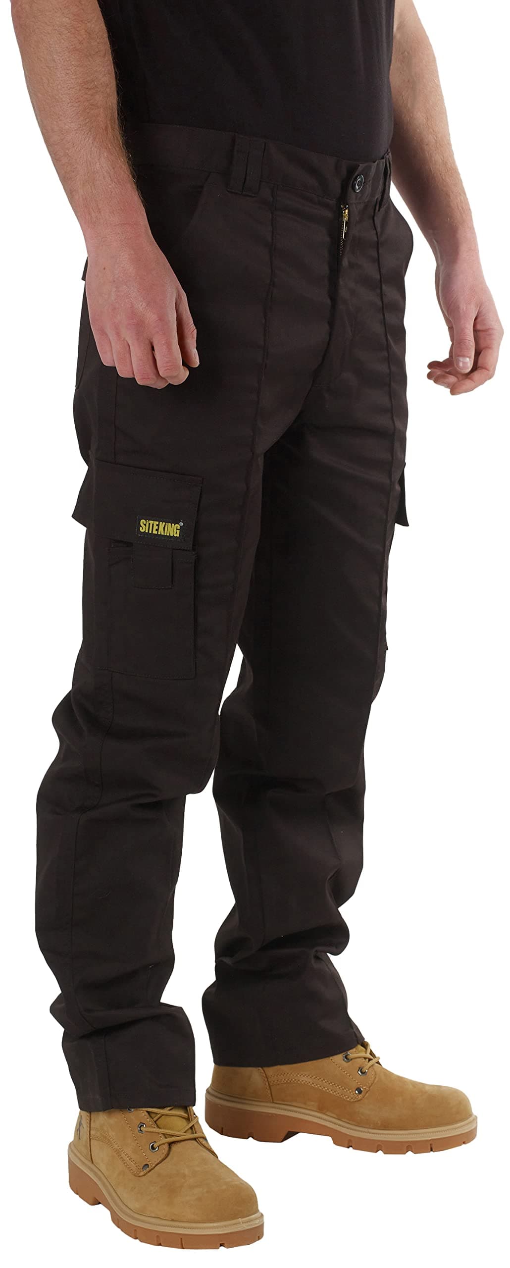 Mens Cargo Combat Work Trousers Sizes 28 to 56 with Button & Zip Fly
