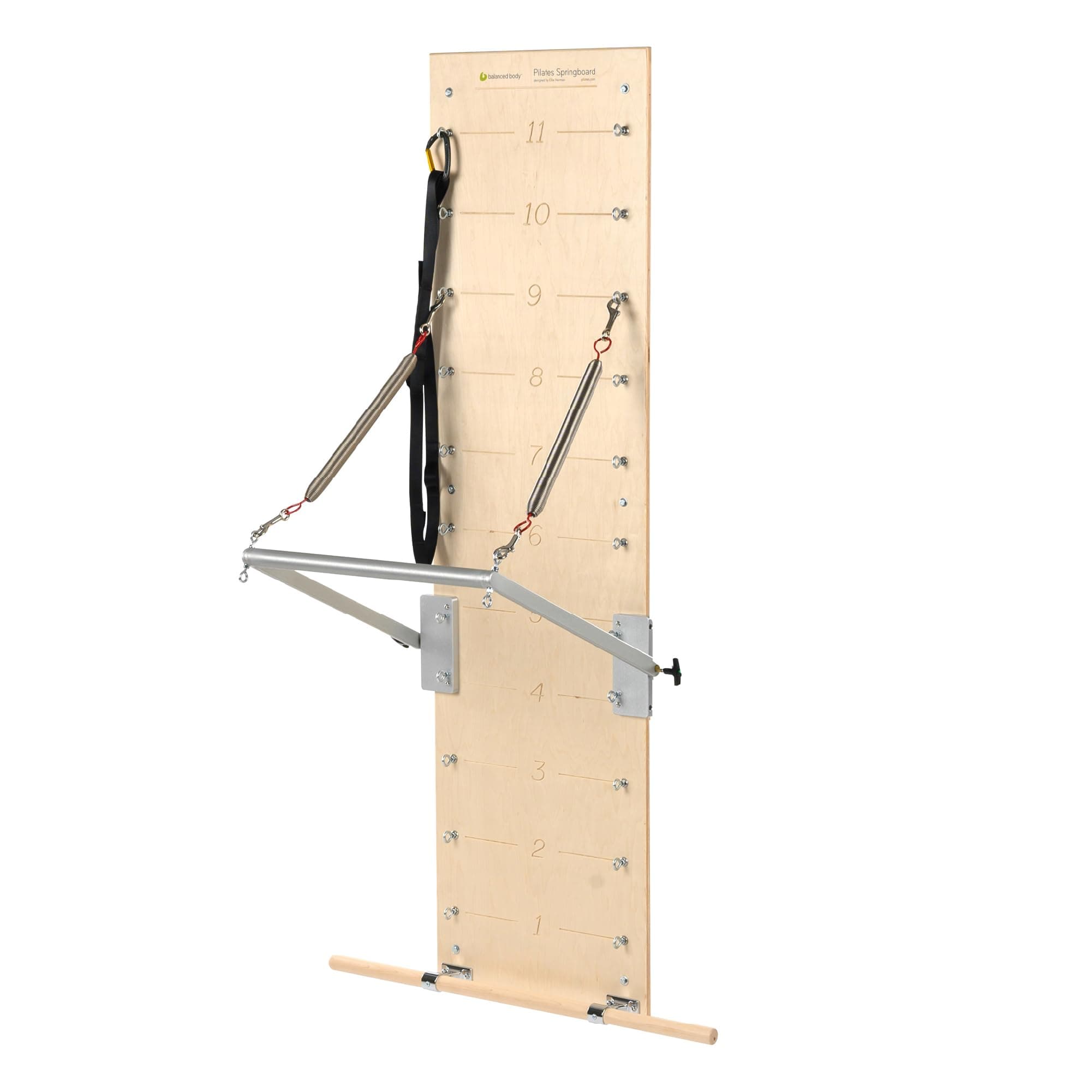 Pilates Springboard, Wall Mounted Pilates Workout Equipment for Home Gym or Studio Use, Pilates Exercise Equipment with Resistance Springs
