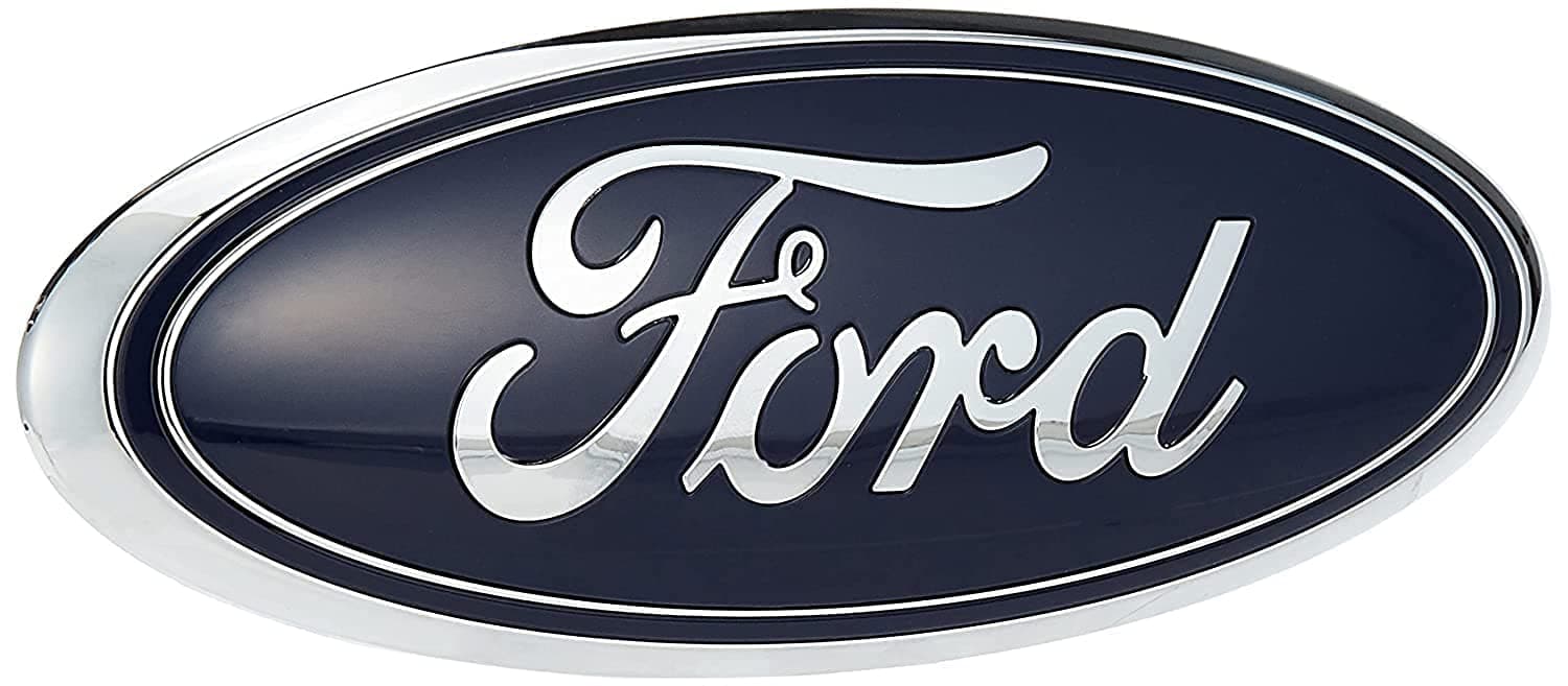 Genuine Ford AA8Z-9942528-A Nameplate, DARK BLUE, 9 x 3.5 INCHES