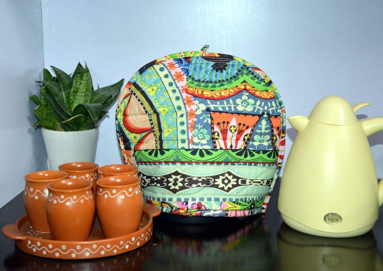 Fashionmart Mandala Tea Cozy Cover Hand Block Print Winter Tea Cozy Cotton Tea Kettle Warmer Pot Cover Hot Coffee Cover Handamde Kitchen D�cor (Multi)