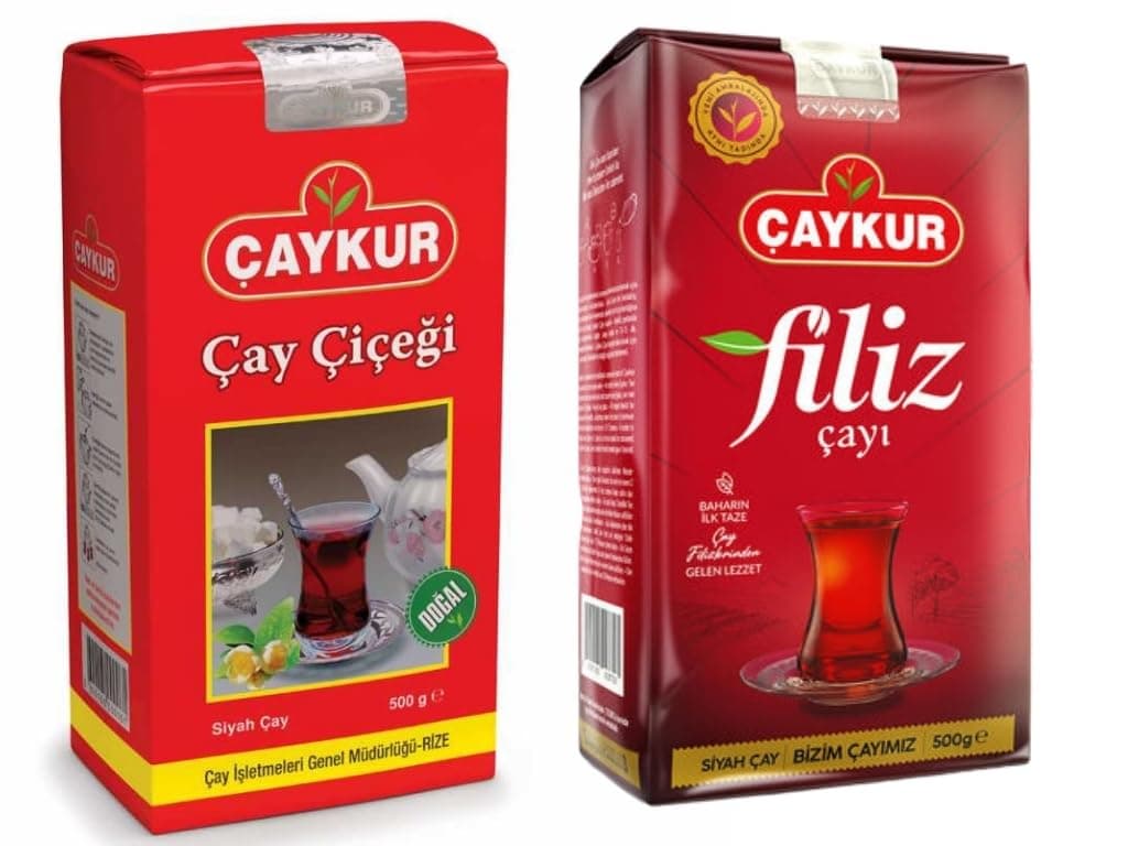 Black Tea Duo, Filiz & Caycicegi, Youngest Tea buds & Smooth Loose Leaf Blend, Perfect for Daily Enjoyment for Breakfast 500g / 17.6 Oz each