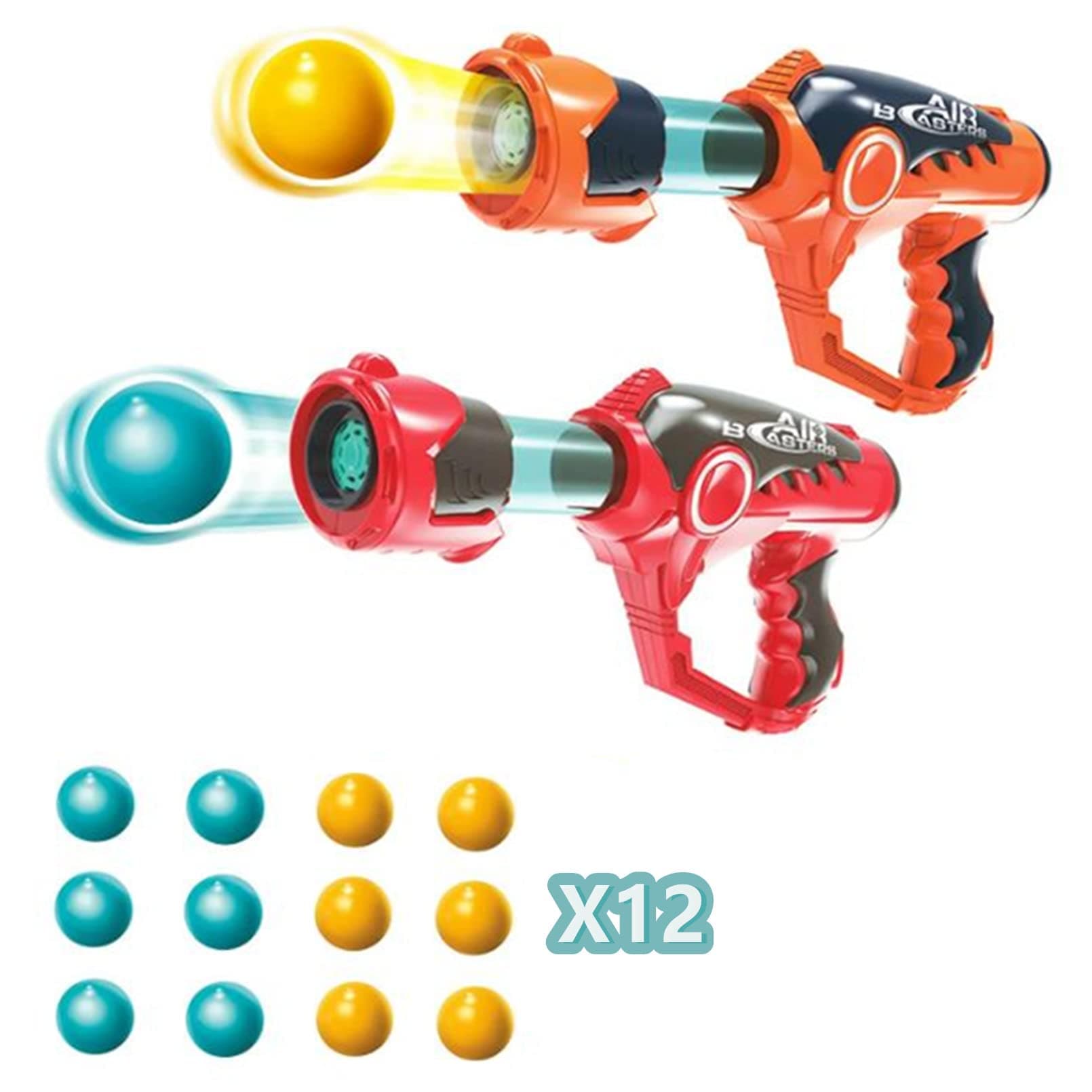 AM ANNA Shooting Game, 2PCS Foam Ball Popper Air Guns & 12 Foam Bullet Balls, Sniper Kids Gun for Indoor Outdoor Games, Gift Idea for Age 5-12+ Years Olds Boys and Girls