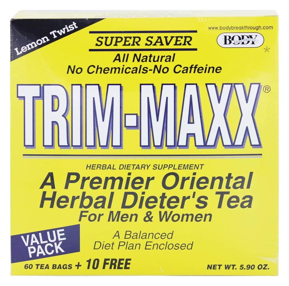 Body Breakthrough Trim-Maxx Diet Tea, Lemon, 60 Bag