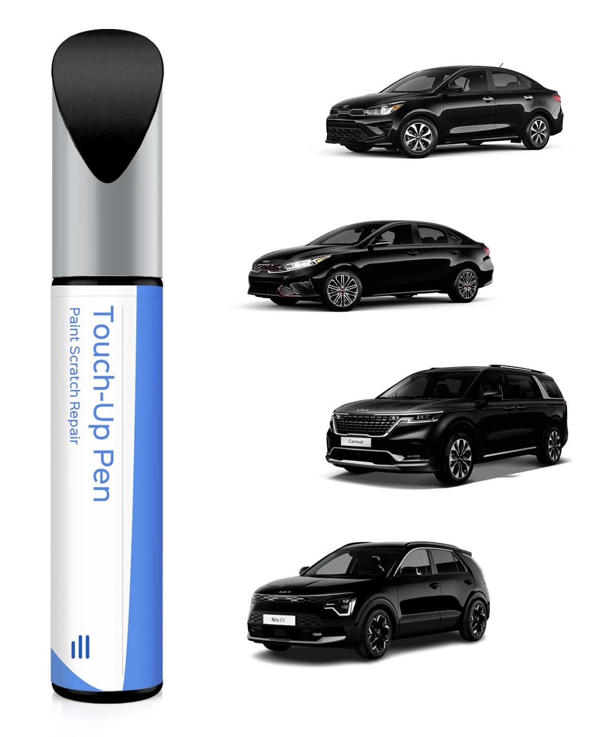 Touch Up Paint Compatible with Kia Exact Match Chips and Nicks Touch Up (Aurora Black Pearl(ABP) Compatible with Cadenza/Carnival/EV6/Forte/K900/Niro-models/Niro-EV/Optima-models/Rio/Rio5/Rondo/Sedona/Sorento/Soul/Sportage/Stinger)