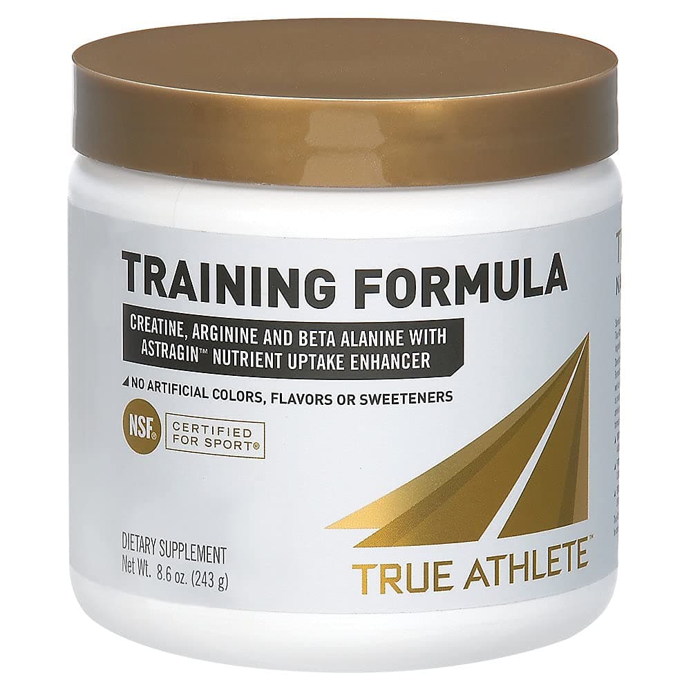 True Athlete Training Formula with Creatine, Arginine Beta Alanine with Astragin Nutrient Uptake Enhancer NSF Certified for Sport (8.6 Ounces Powder)