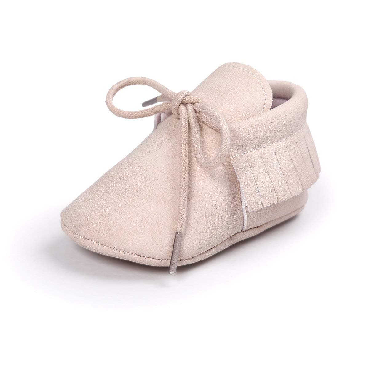 Baby Boys Girls Moccasins Sneakers Soft Sole Tassels Prewalker Anti-Slip Shoes