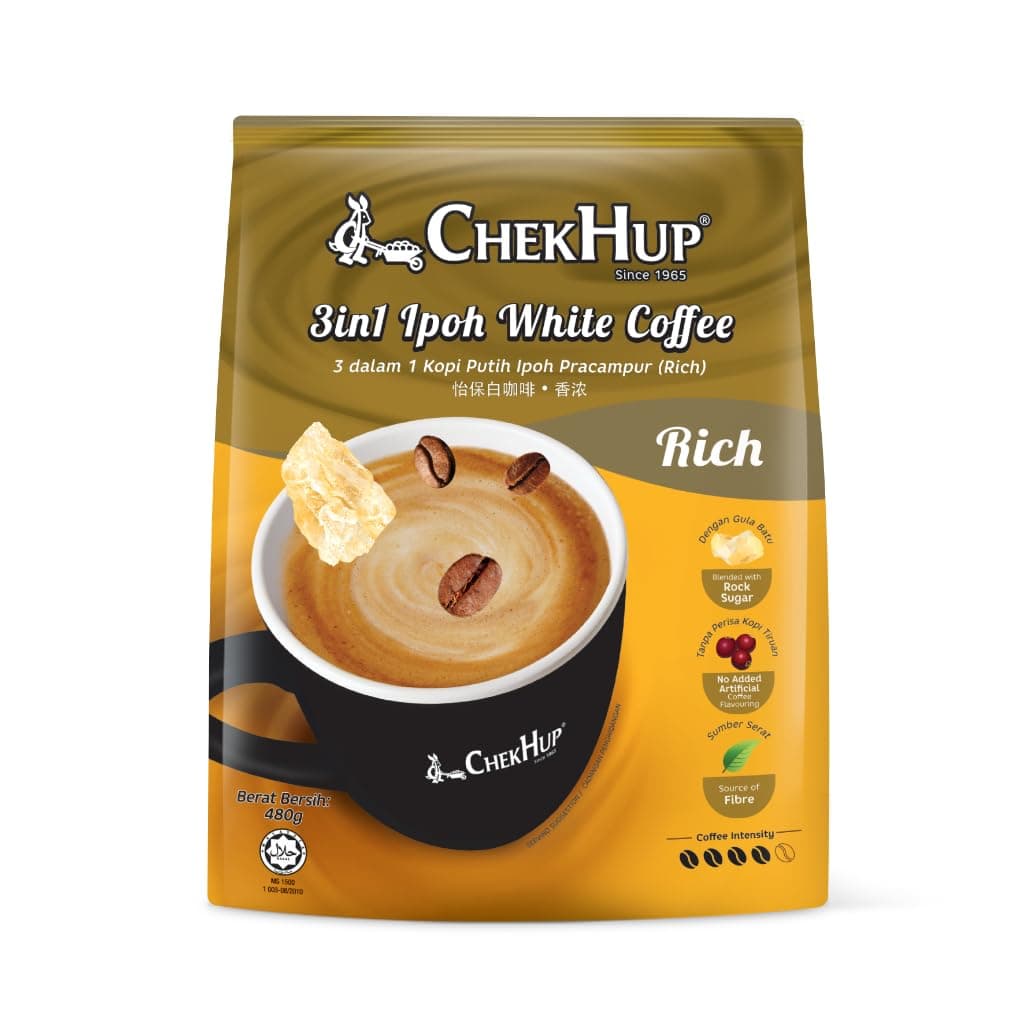 2-Pack Malaysia Chek Hup 3 In 1 Ipoh White Coffee- King (12s x 40g/pack) (2)