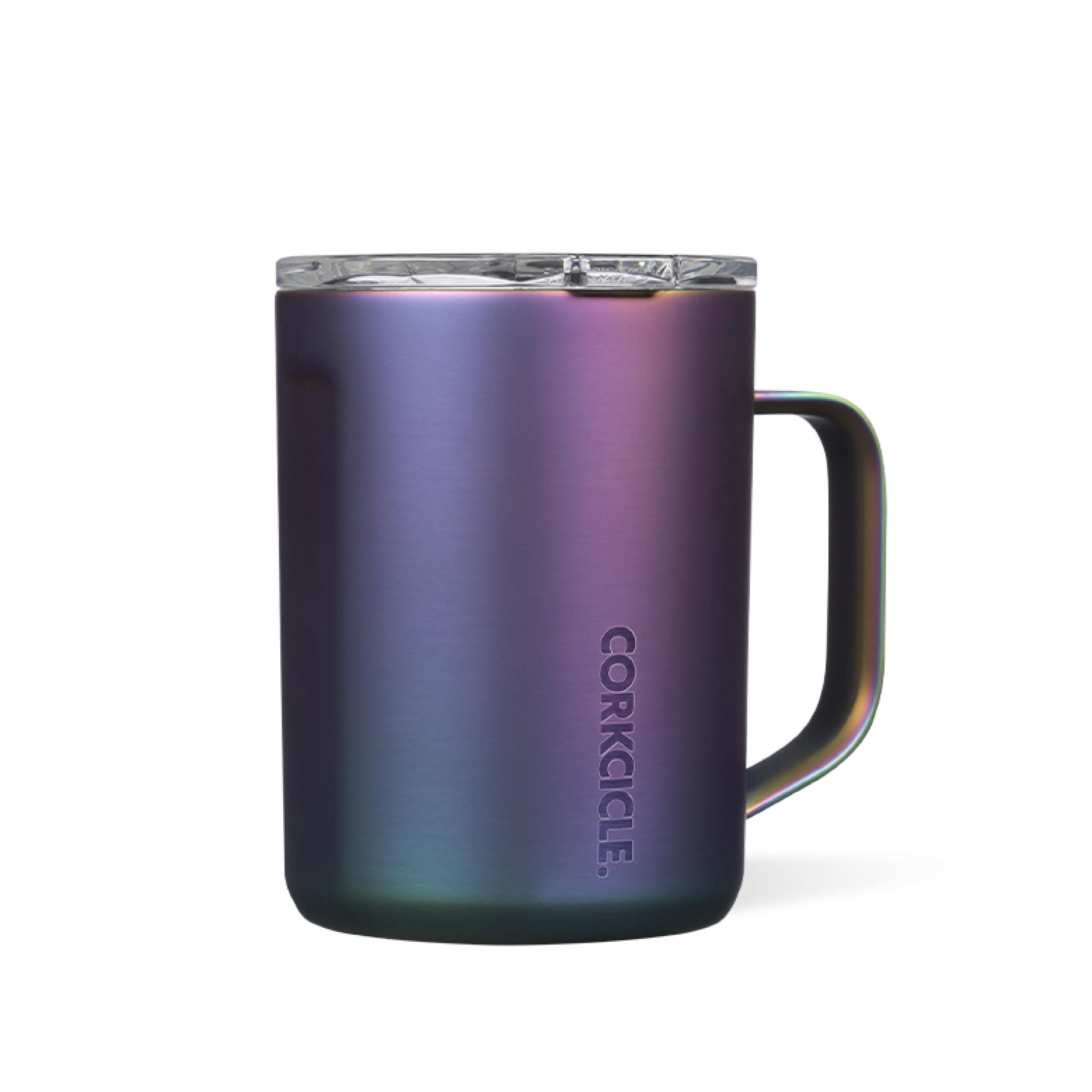 Coffee Mug - Triple-Insulated Stainless Steel Cup with Handle, 16 oz, Dragonfly