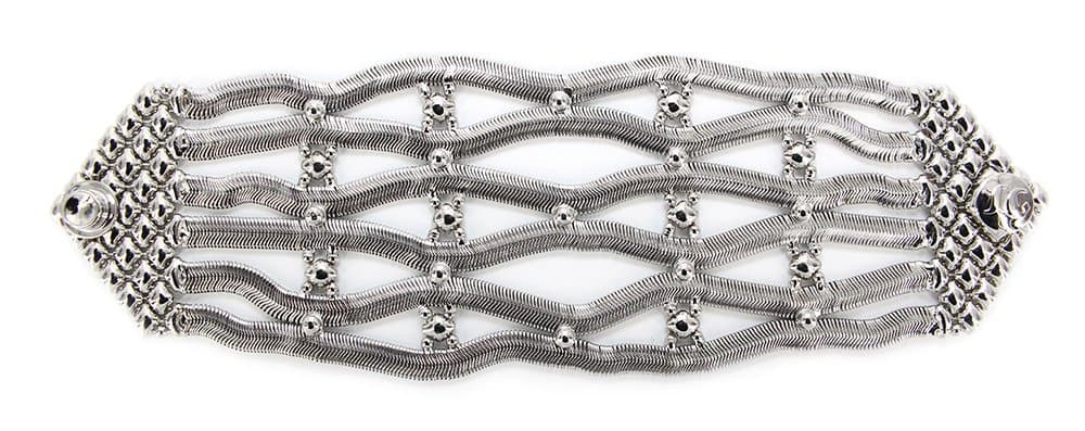 SNB4-N Chrome Finish Bracelet - Liquid Metal by Sergio Gutierrez (7.5)