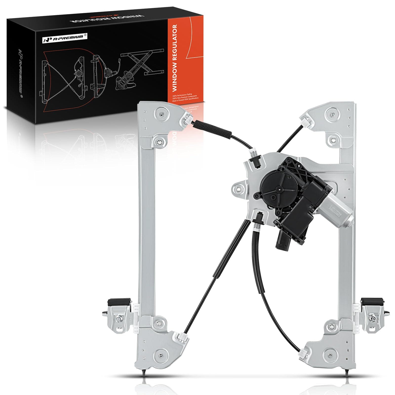 A-Premium Front Driver Side Power Window Regulator with 7 Pins Connector Motor Compatible with Chevy Cruze 2011-2015, Chevrolet Cruze Limited 2016 - with Auto Up and Down Function, Replaces # 94532757