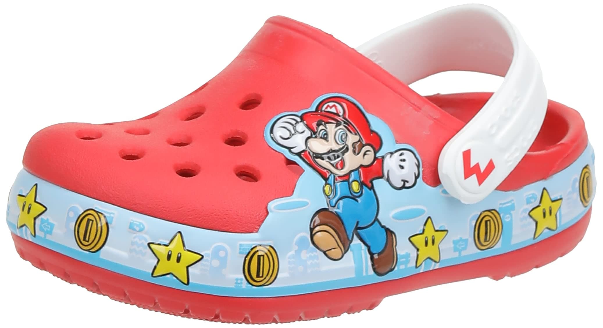 Crocs Unisex Kid's Fun Lab Super Mario Lights Clog