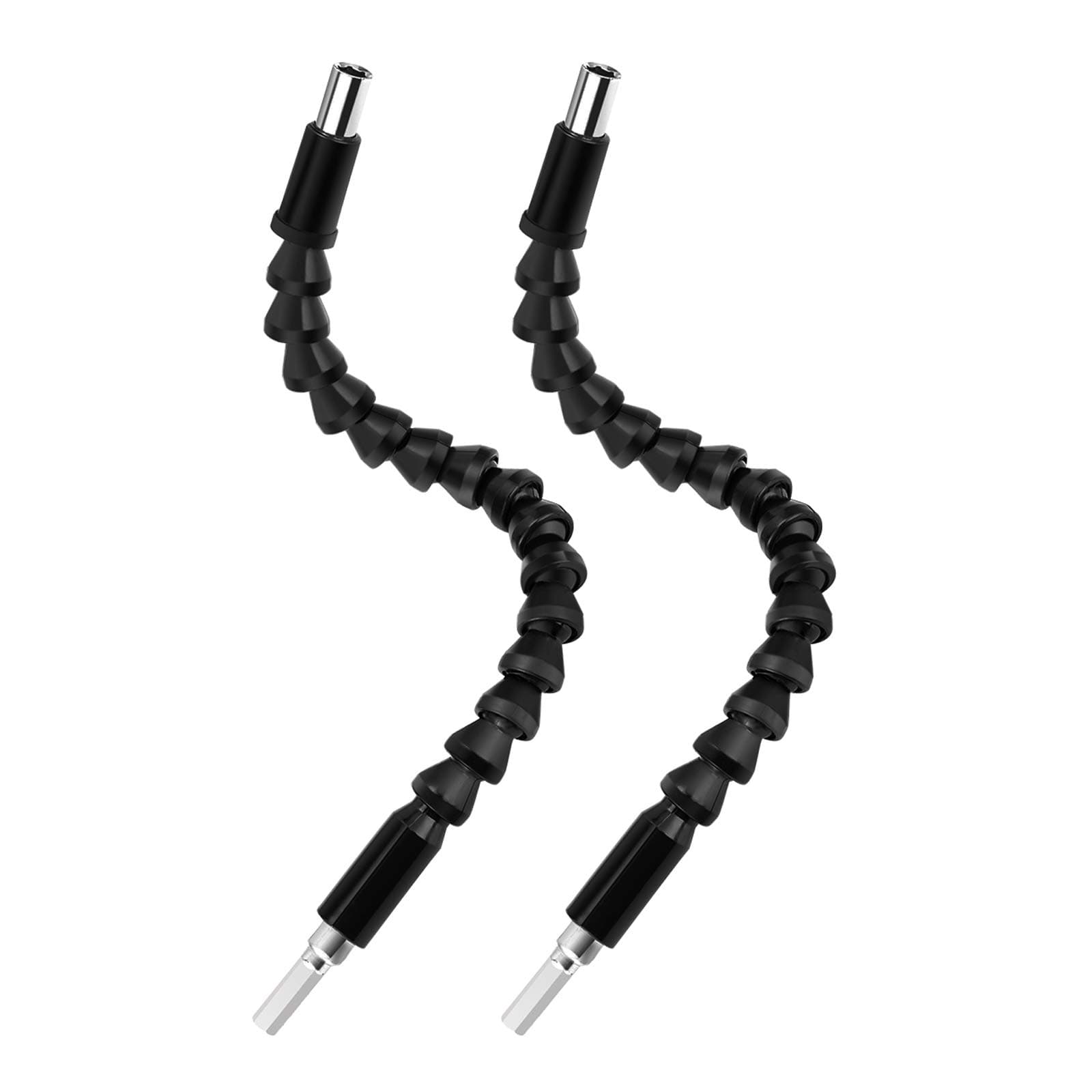 ORIA Flexible Drill Bit Extension, Screwdriver Soft Shafts, 11.61 inches Universal Drill Connection, Screwdriver Bit Holder for Power Drill, 2 Pack