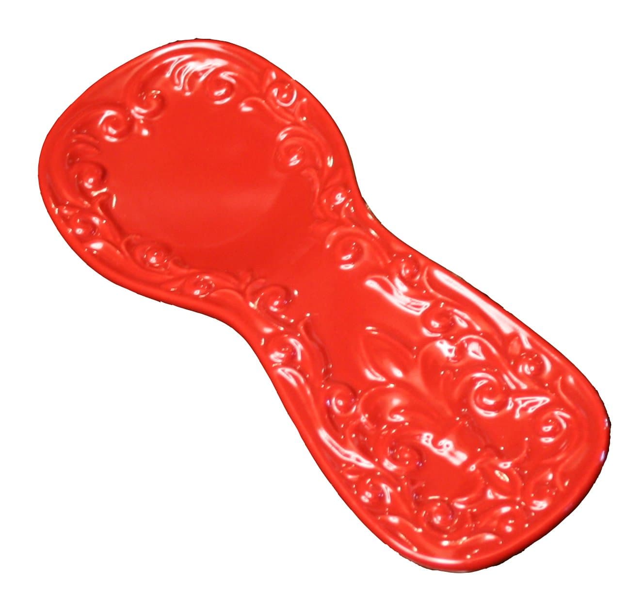 Spoon Rest, Red, 8.5x3.5 Inch