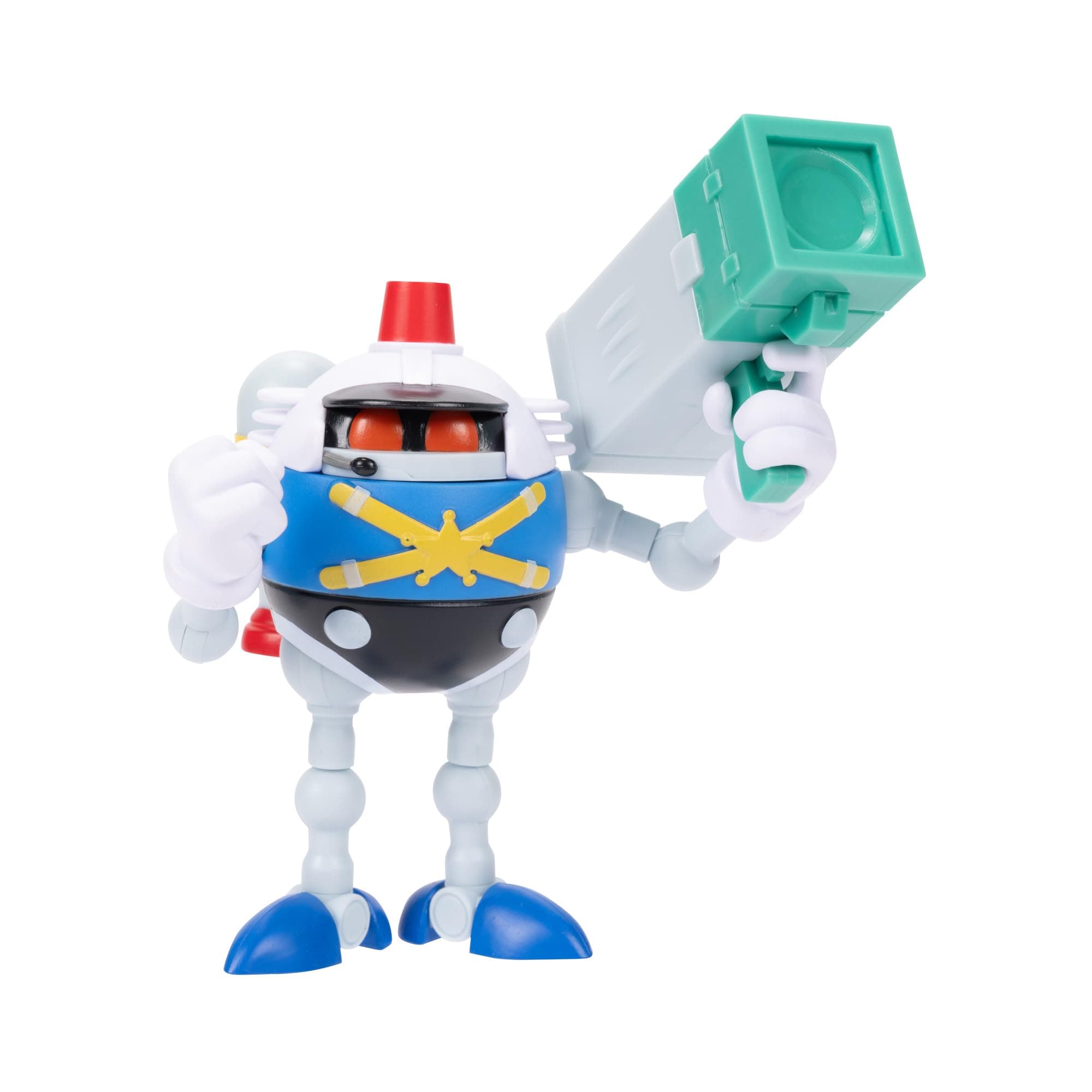 4-inch Heavy Eggrobo Action Figure with Blaster Accessory. Ages 3+ (Officially licensed by Sega)