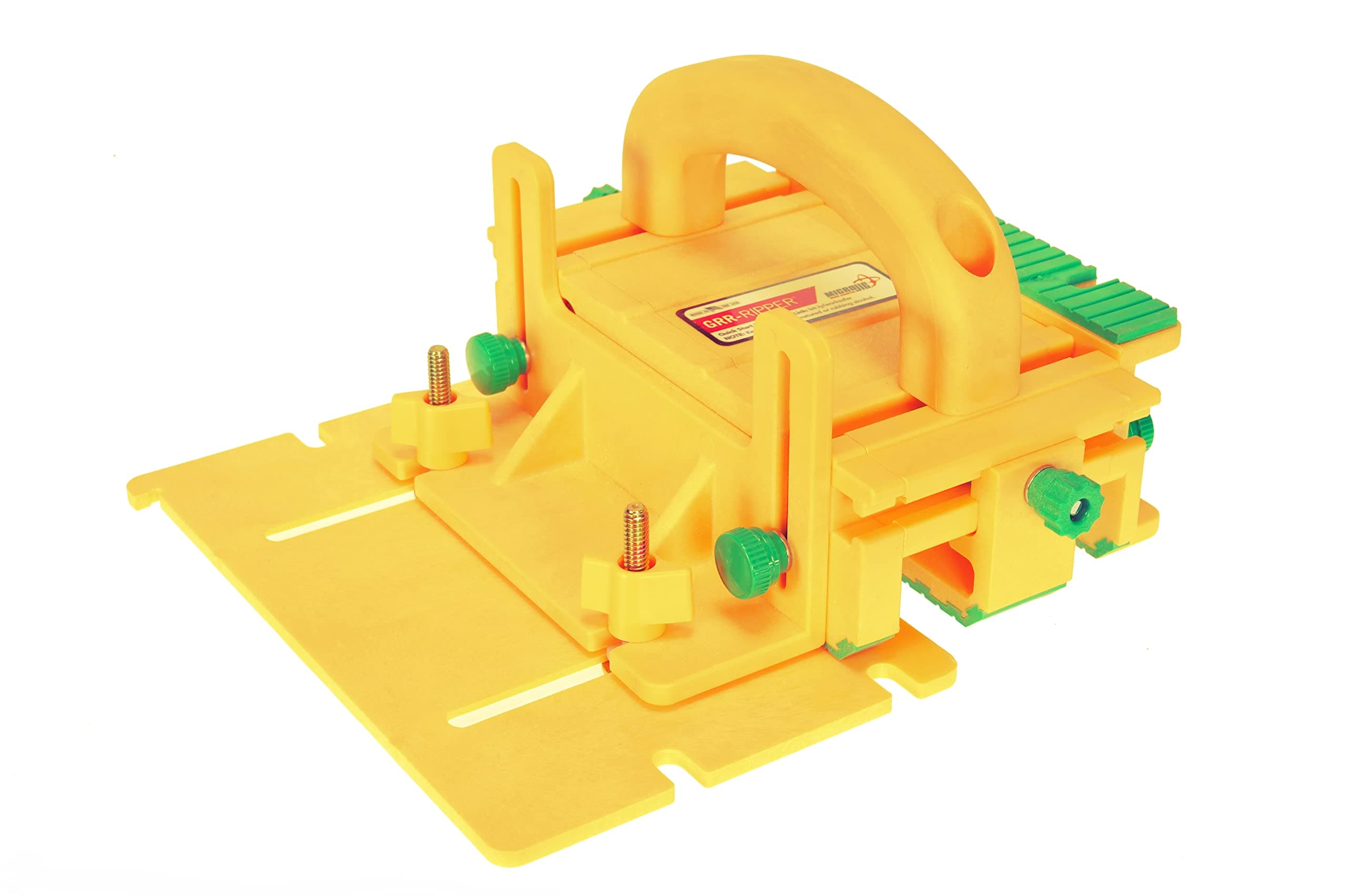 GRR-RIPPER GR-200 Advanced Adjustable Table Saw Pushblock, Yellow